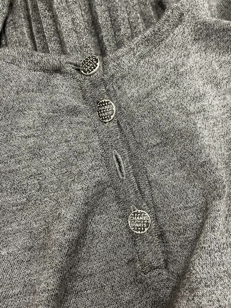 Chanel Chanel 16B grey knitted dress Size XXS / US 00 / IT 34 - 4 Thumbnail
