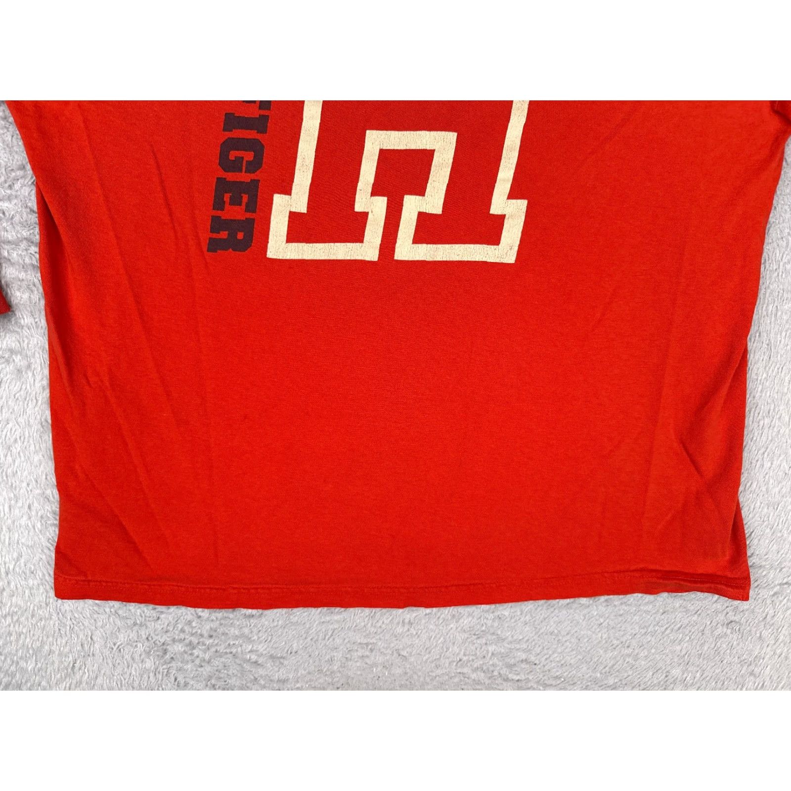 Tommy Hilfiger Tommy Hilfiger Shirt Adult Extra Large Red Long Sleeve Crew Neck Cotton Size US XL / EU 56 / 4 - 5 Thumbnail