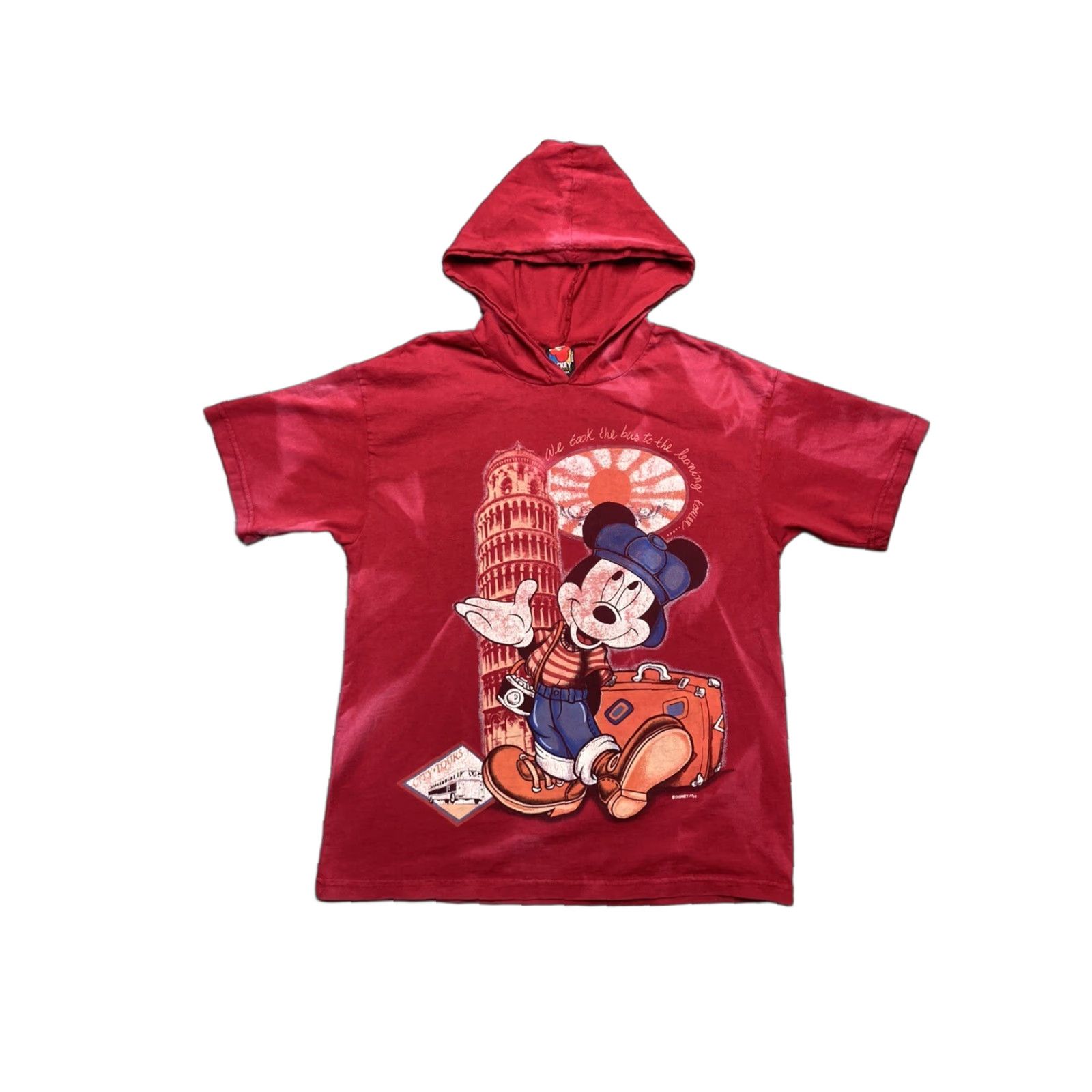 Disney VINTAGE Disney Mickey Mouse hoodie t shirt Italy leaning tower Of Pisa Small 90s Size US S / EU 44-46 / 1 - 1 Thumbnail