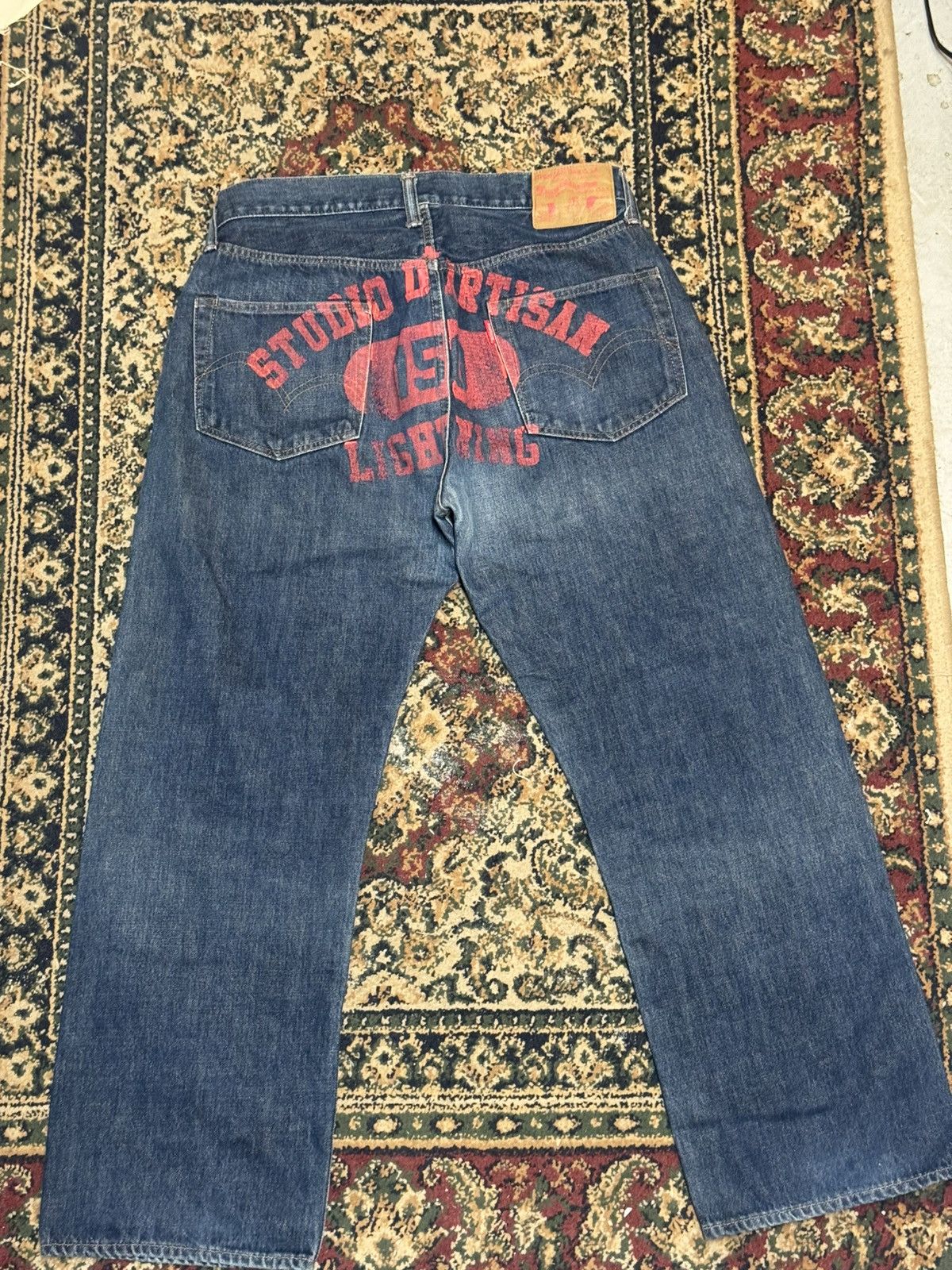 Studio D'Artisan Studio D Artisan Lightning Selvedge Blue Jeans Size US 34 / EU 50 - 2 Thumbnail