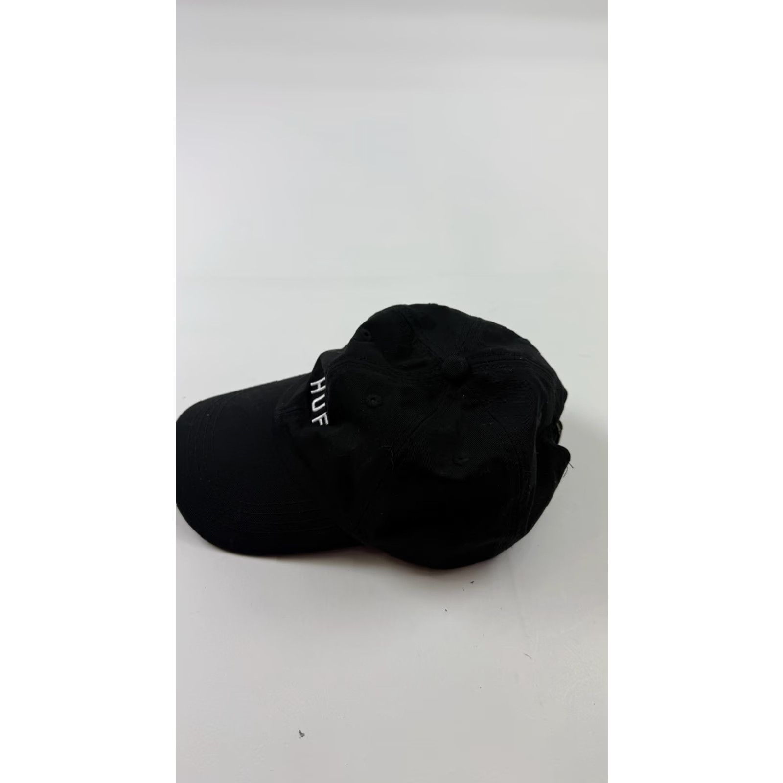 Huf HUF Hat Cap Strap Back One Size Black Embroidered Logo Cotton Mens Baseball Cap Adjustable Twill Six-Panel Tech Size ONE SIZE - 2 Thumbnail