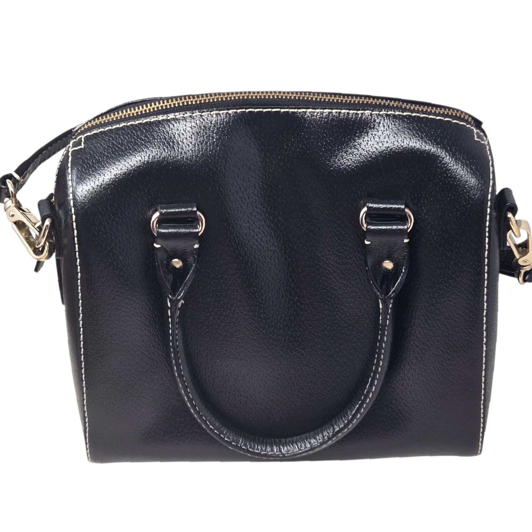 Vintage kate spade Wellesley Satchel Crossbody Bag Black Leather OS Womens Size ONE SIZE - 3 Thumbnail