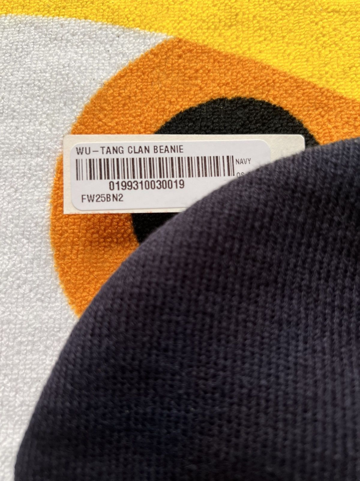 Supreme Supreme x Wu-Tang Clan Beanie Navy yellow hat cap headwear Size ONE SIZE - 19 Thumbnail