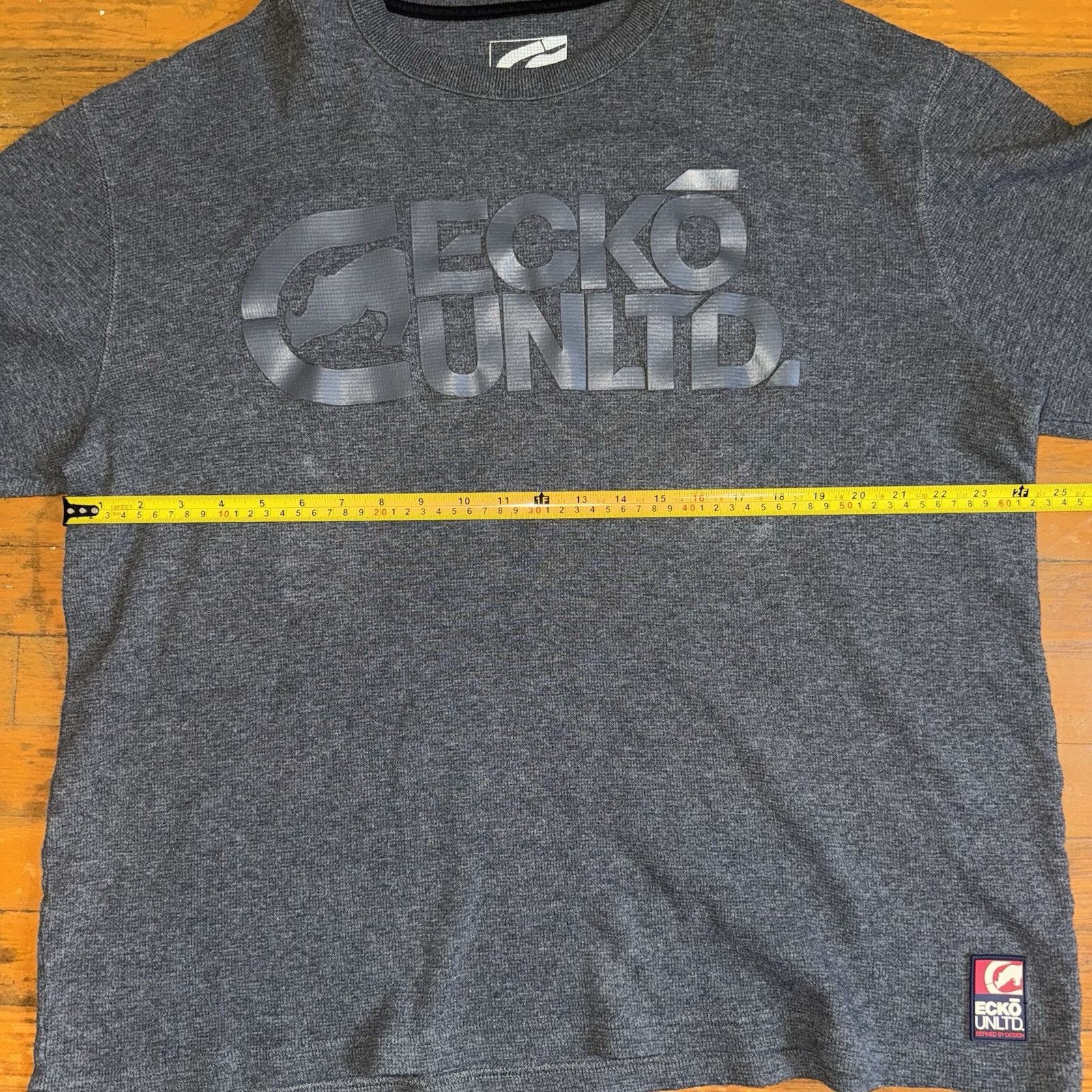 Ecko Unltd. Ecko Unltd Y2K Vintage Big Logo Thermal Size 3XL Shrunk Size US XXL / EU 58 / 5 - 7 Thumbnail