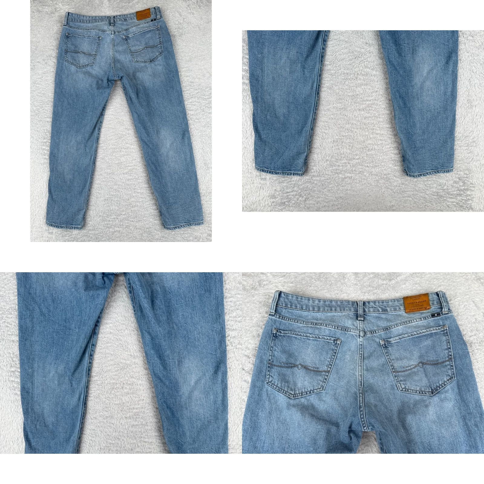 Denime Lucky Pants Womens 8 Blue Denim Jeans 33x25 Slim Boyfriend Distressed 90s American Designer Brand Black Size Type Jeans Size 30" / US 8 / IT 44 - 10 Thumbnail