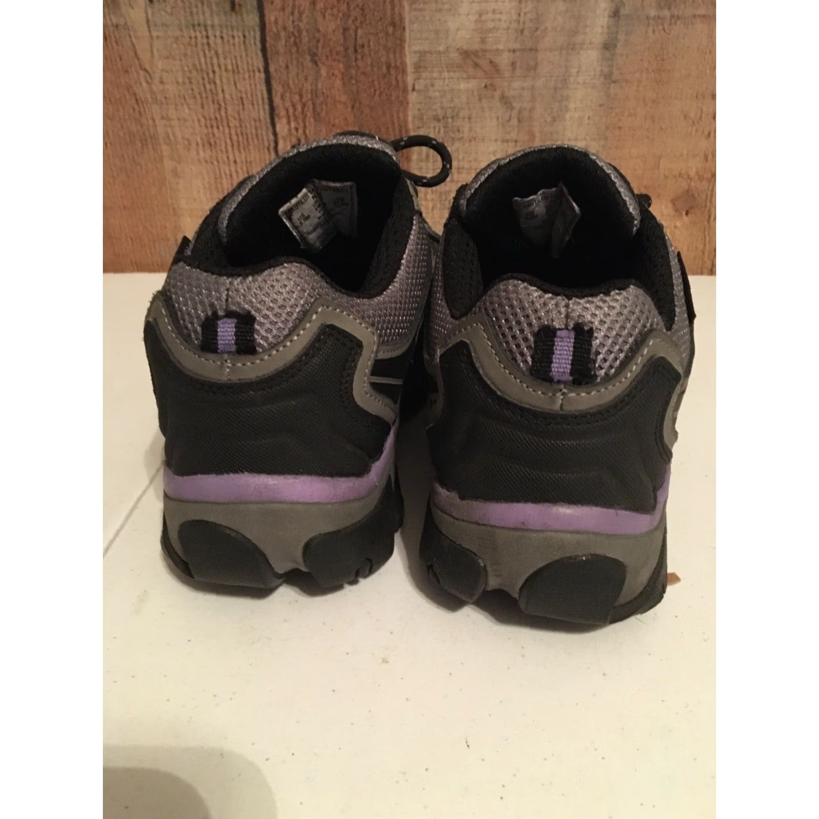 Vintage Nautilus Safety Footwear Women Grey PurpleNylon Microfiber Sz8.5m Steel Toe Boot Work & Safety Womens Size US 9 / IT 39 - 3 Thumbnail