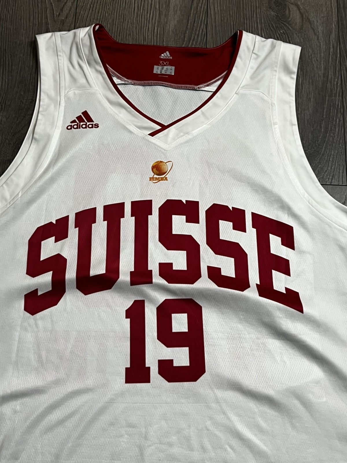 Adidas Adidas Suisse Switzerland Basketball Jersey #19 Martini 3XL⁠ Size US XXL / EU 58 / 5 - 4 Thumbnail