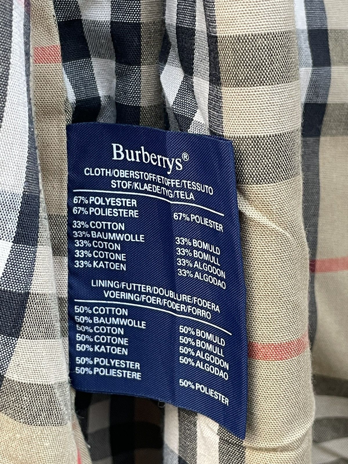 Burberry Prorsum Made In England Vintage Burberry Nova Check Lining Over Coat Size US L / EU 52-54 / 3 - 15 Thumbnail