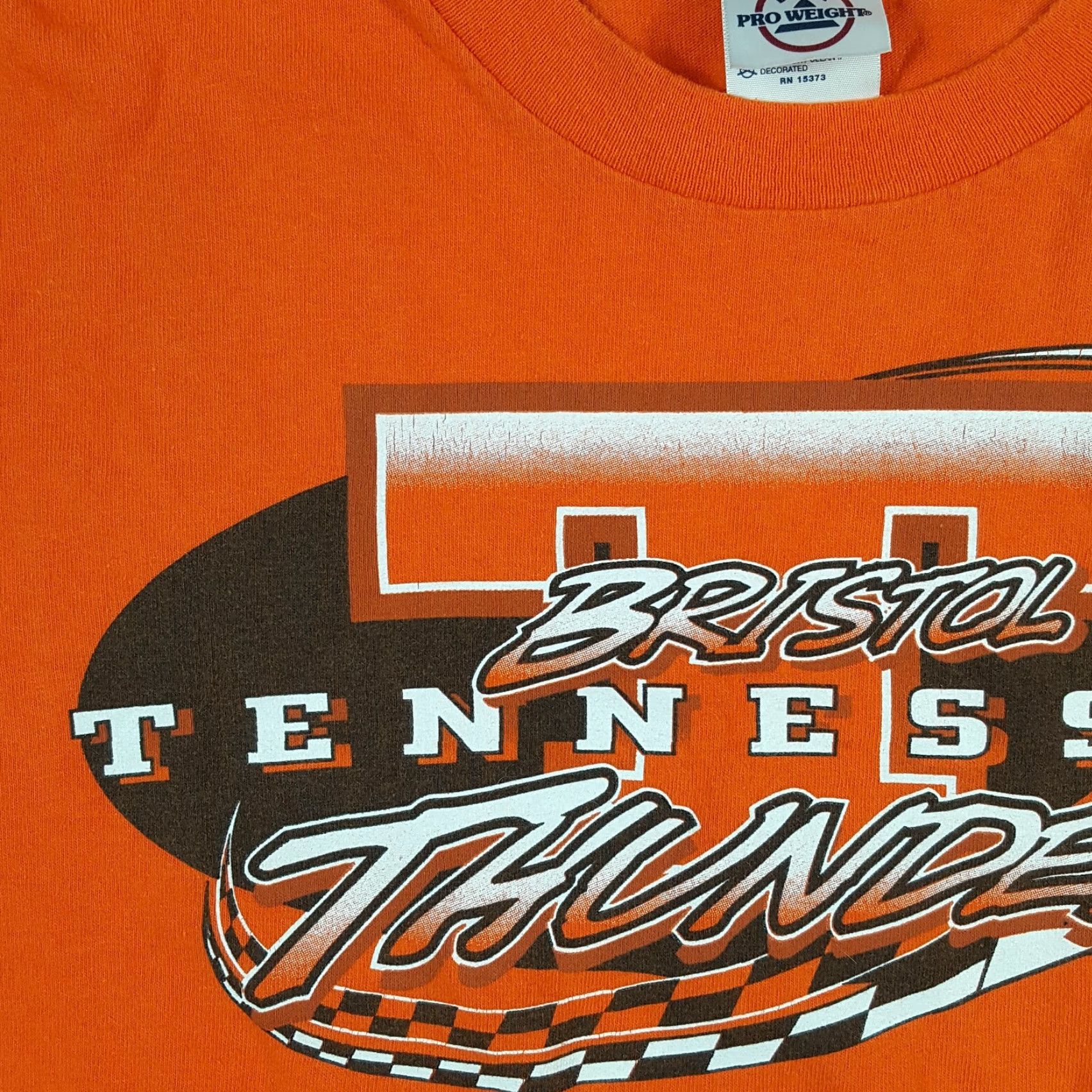 Delta Y2K Tennessee Bristol Thunder Valley NASCAR Men's Size Large Vintage T Shirt Car Size US L / EU 52-54 / 3 - 4 Thumbnail