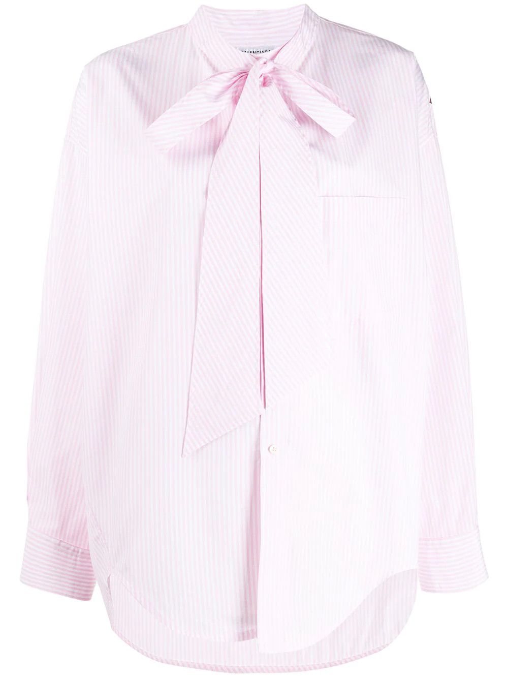 image of Balenciaga O1In1G1123 New Swing Shirt In White, Women's (Size XS)