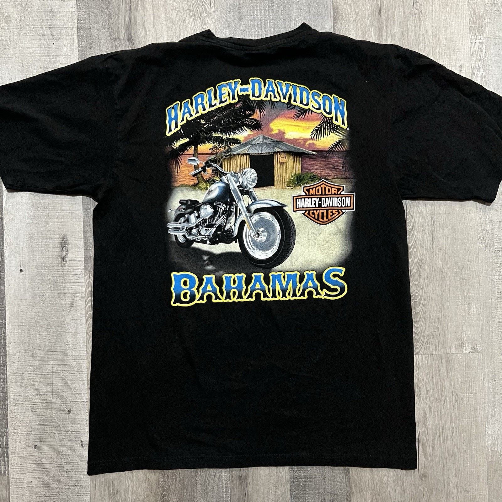 Harley Davidson Harley Davidson Bahamas Motorcycle Biker T Shirt Men's 2XL Size US XXL / EU 58 / 5 - 2 Thumbnail