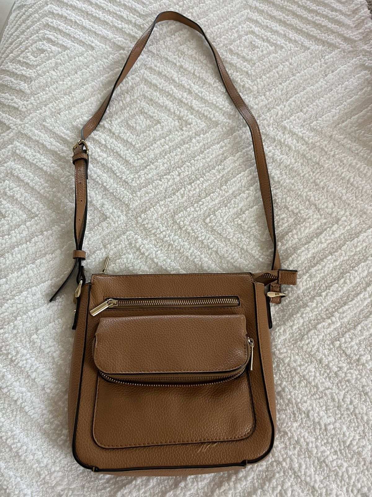 Target Basics A New Day Crossbody Camel with Gold Hardware Size ONE SIZE - 1 Thumbnail