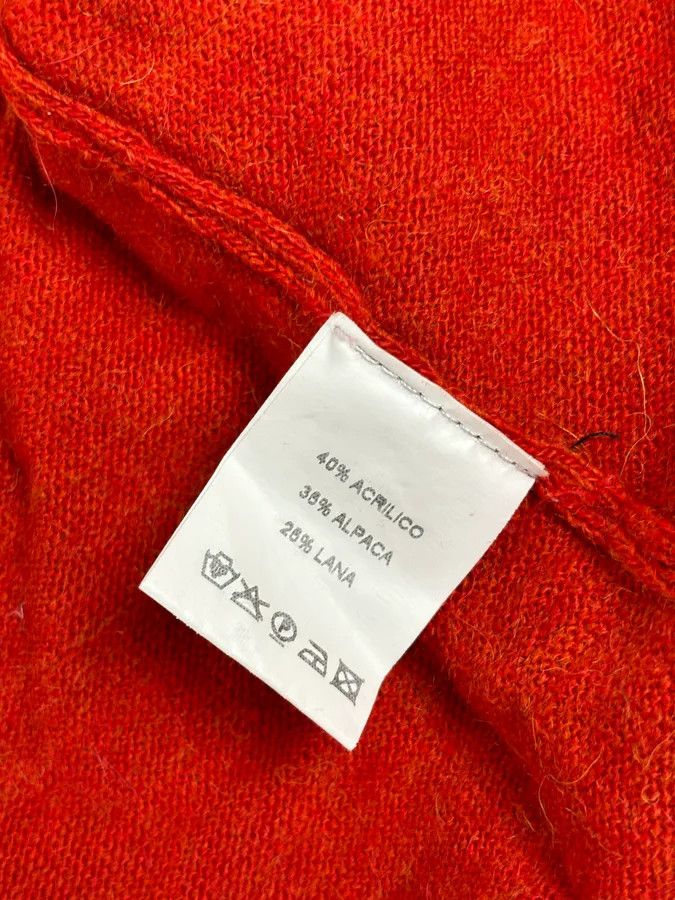 Daniele Alessandrini Daniele Alessandrini Orange Minimalist Cardigan Sweater Size US M / EU 48-50 / 2 - 11 Thumbnail