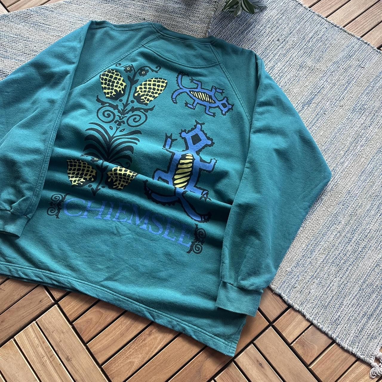 Designer Vintage 90s Chiemsee Windsurfing Retro Baggy Sweatshirt Size US XL / EU 56 / 4 - 2 Thumbnail