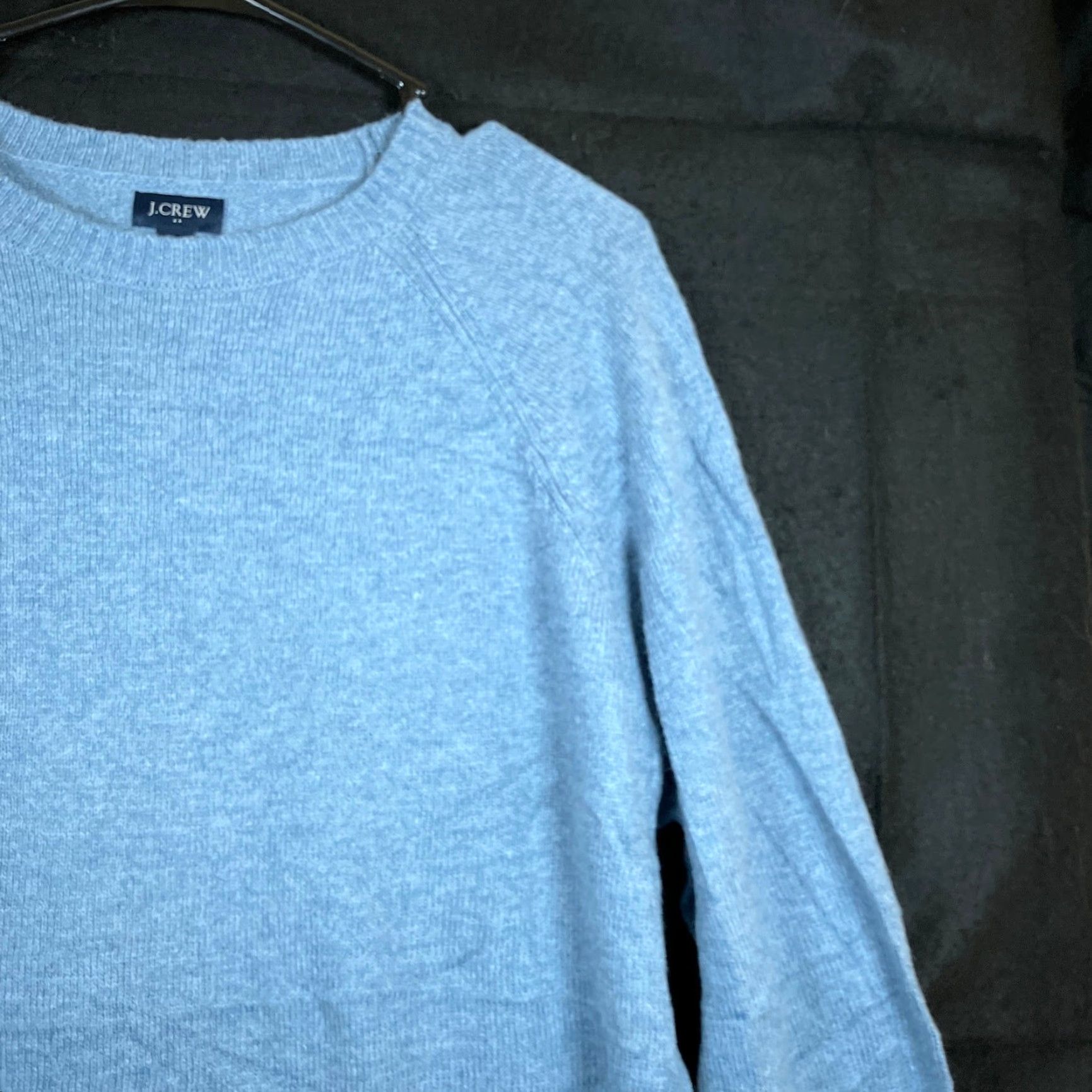 J.Crew J. Crew Mens Sweater Crew Neck Pullover Blue Lambs Wool Blend Large Knit Long Sleeve Size US L / EU 52-54 / 3 - 5 Thumbnail