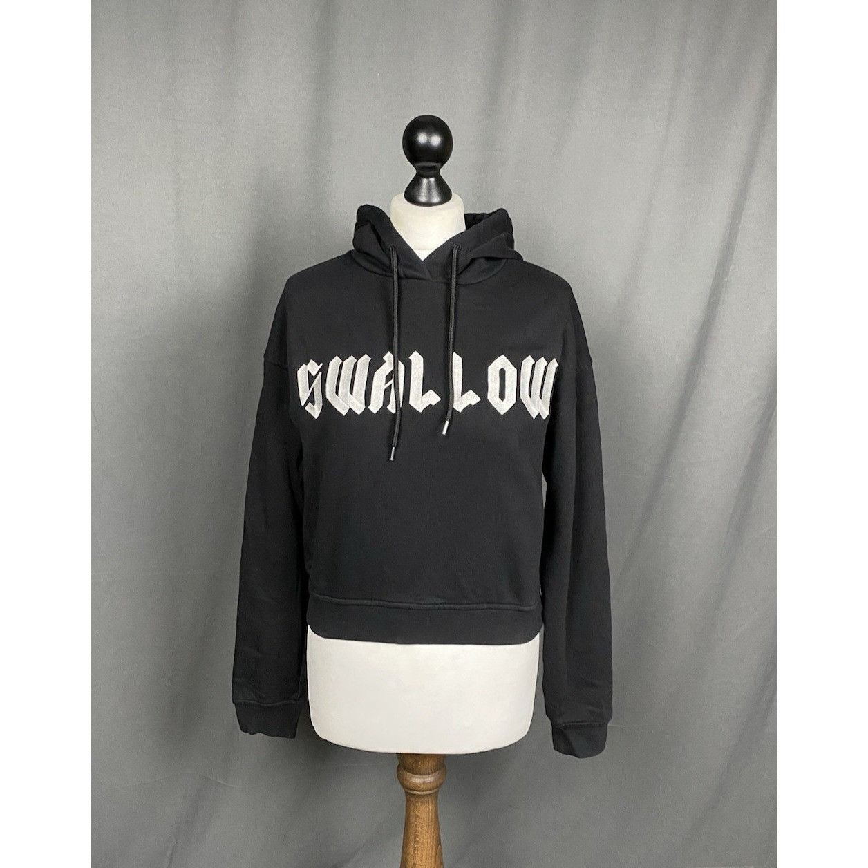 Alexander McQueen Alexander McQueen Swallow Women's Black Oversize Hoodie Swea Size M / US 6-8 / IT 42-44 - 1 Thumbnail