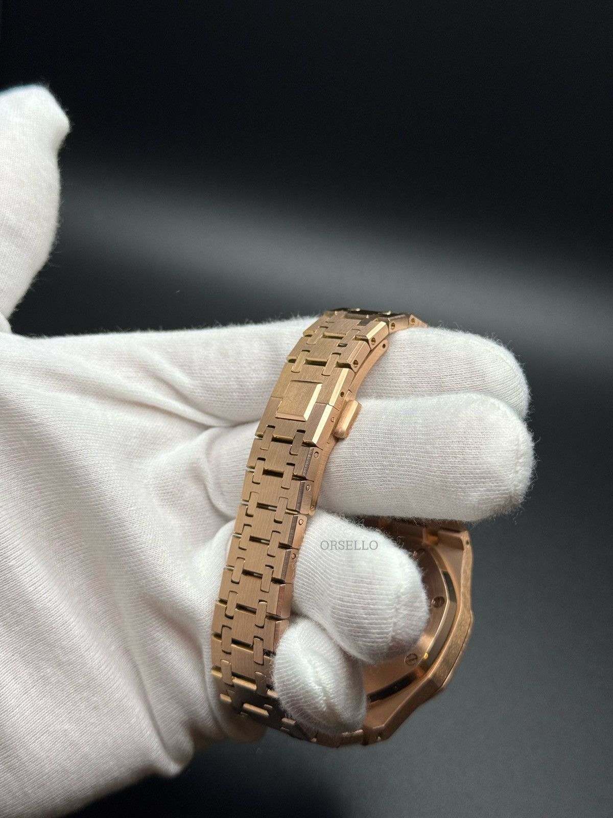 Seiko Seiko watch mod royal oak rose gold Size ONE SIZE - 5 Thumbnail