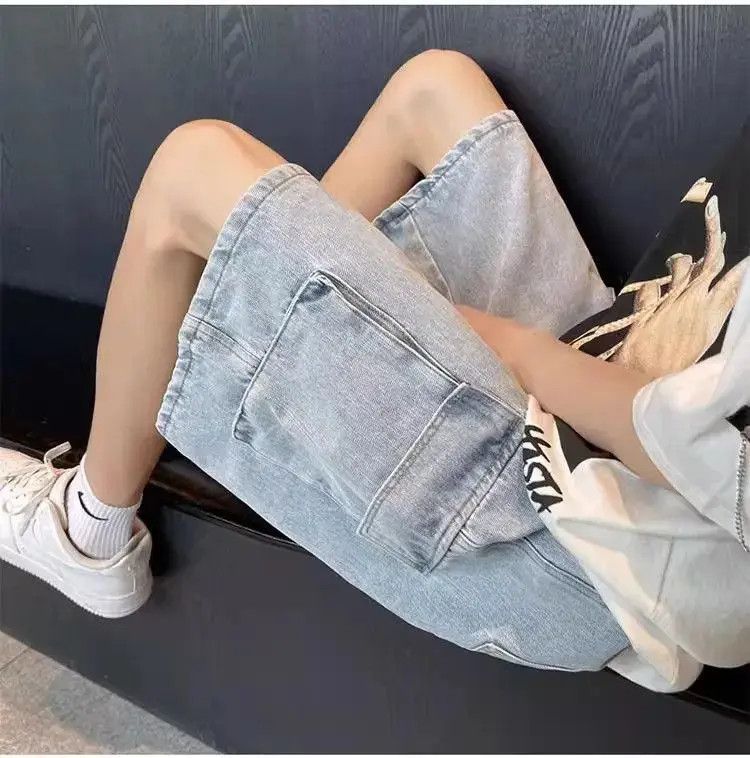 Japanese Brand Retro Multi Pocket Loose Jeans Size US 32 / EU 48 - 2 Thumbnail