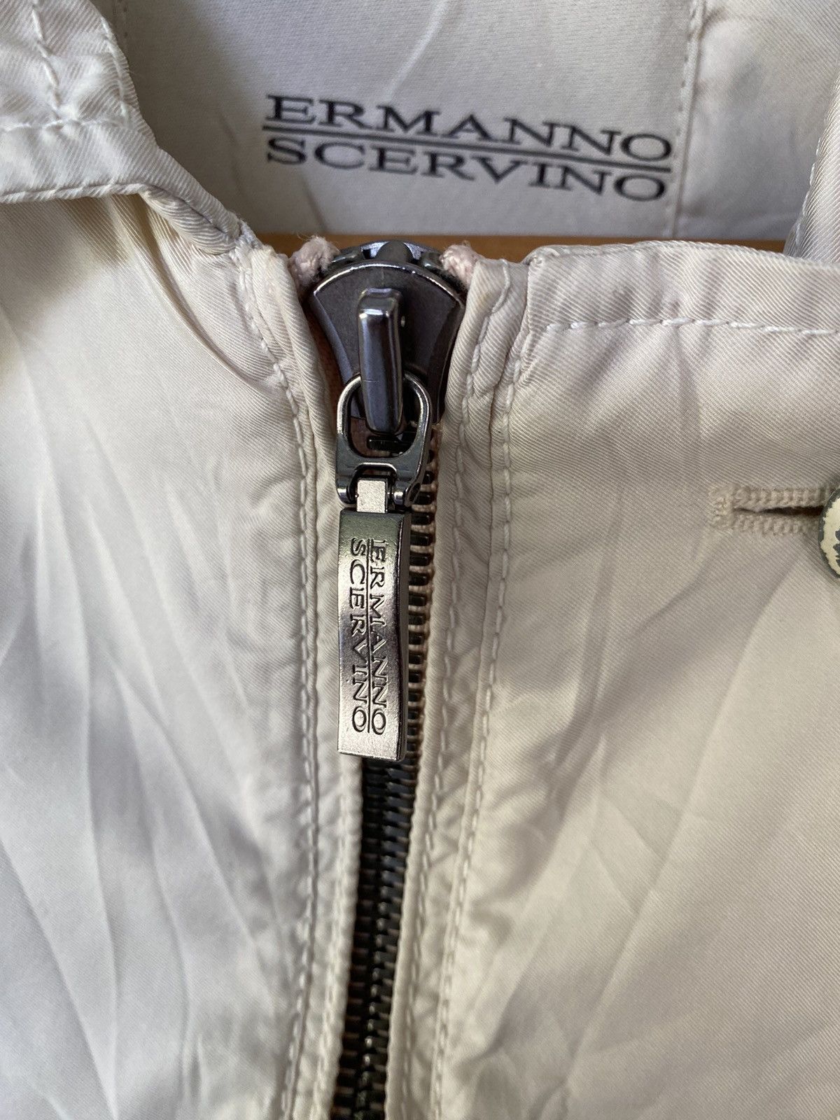 Ermanno Scervino × Ruffo Research 1990s Ermanno Scervino Center Zipper rider jacket Size S / US 4 / IT 40 - 6 Thumbnail