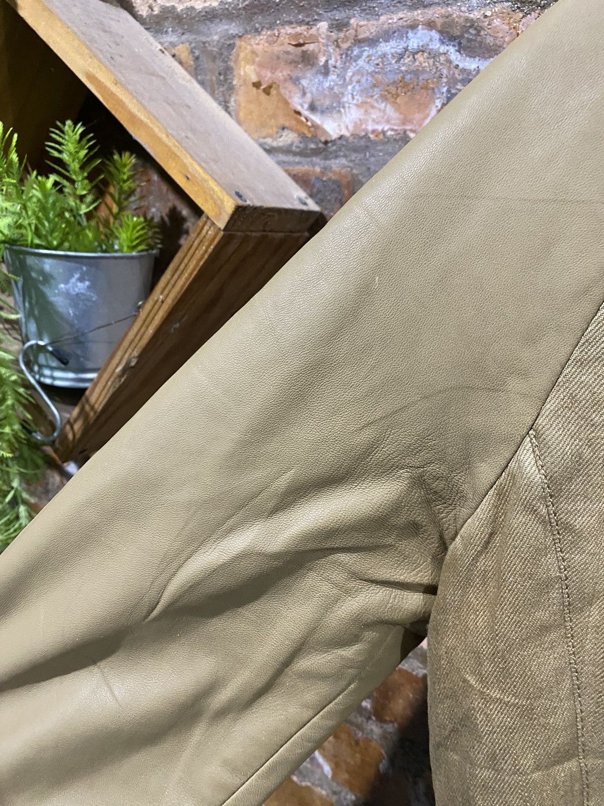 AKM × If Six Was Nine × Japanese Brand 2000s AKM Japan Bono Gimp Leather sleeve Jacket Size US S / EU 44-46 / 1 - 6 Thumbnail