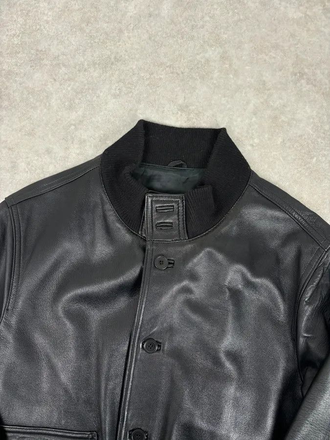 Daniele Alessandrini 2000s Daniele Alessandrini Black Buttoned Leather Jacket Size US M / EU 48-50 / 2 - 4 Thumbnail