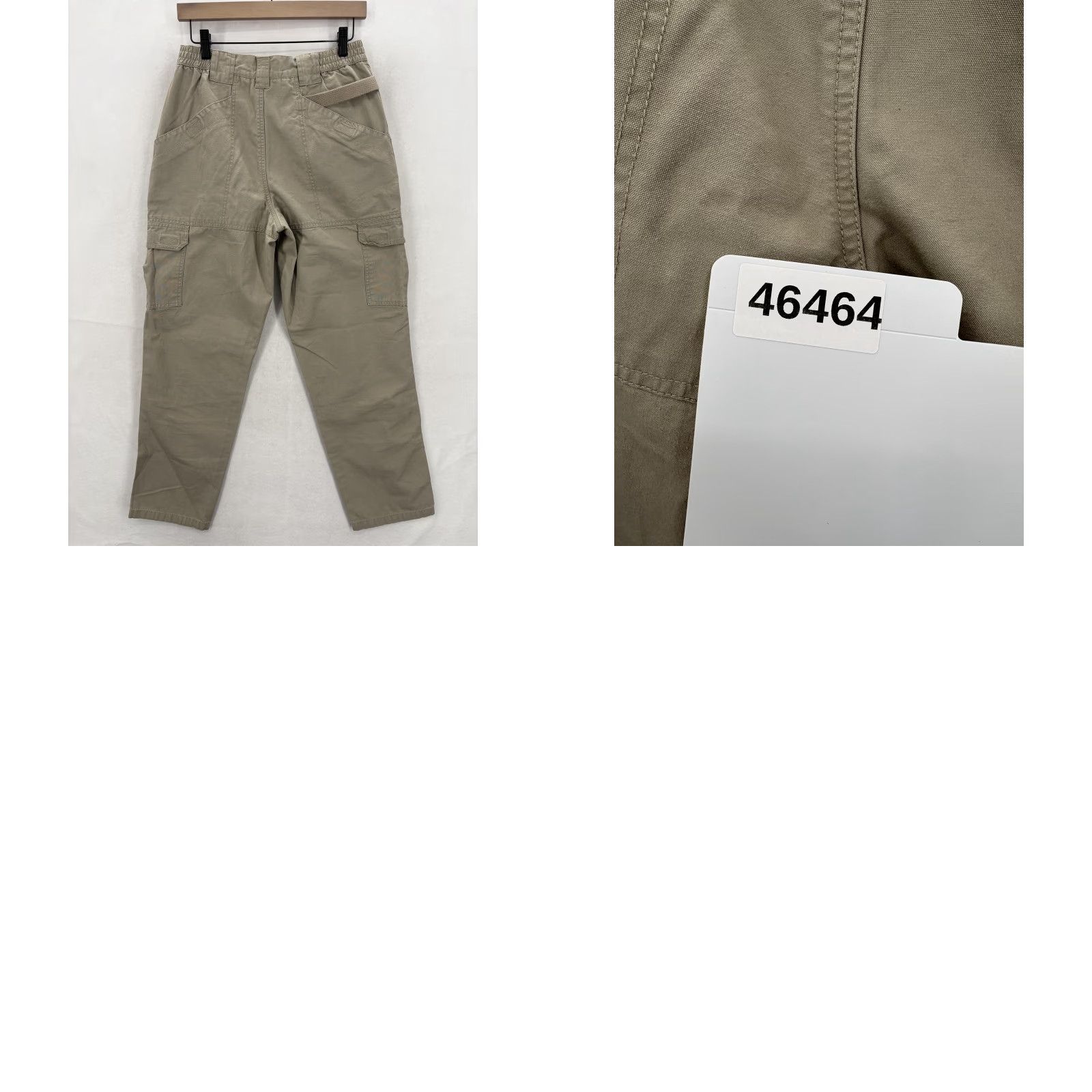 Royal Robbins Royal Robbins Pants Womens 6 Beige Cargo Hiking Cotton Elastic Waist Pockets Size 28" / US 6 / IT 42 - 9 Thumbnail