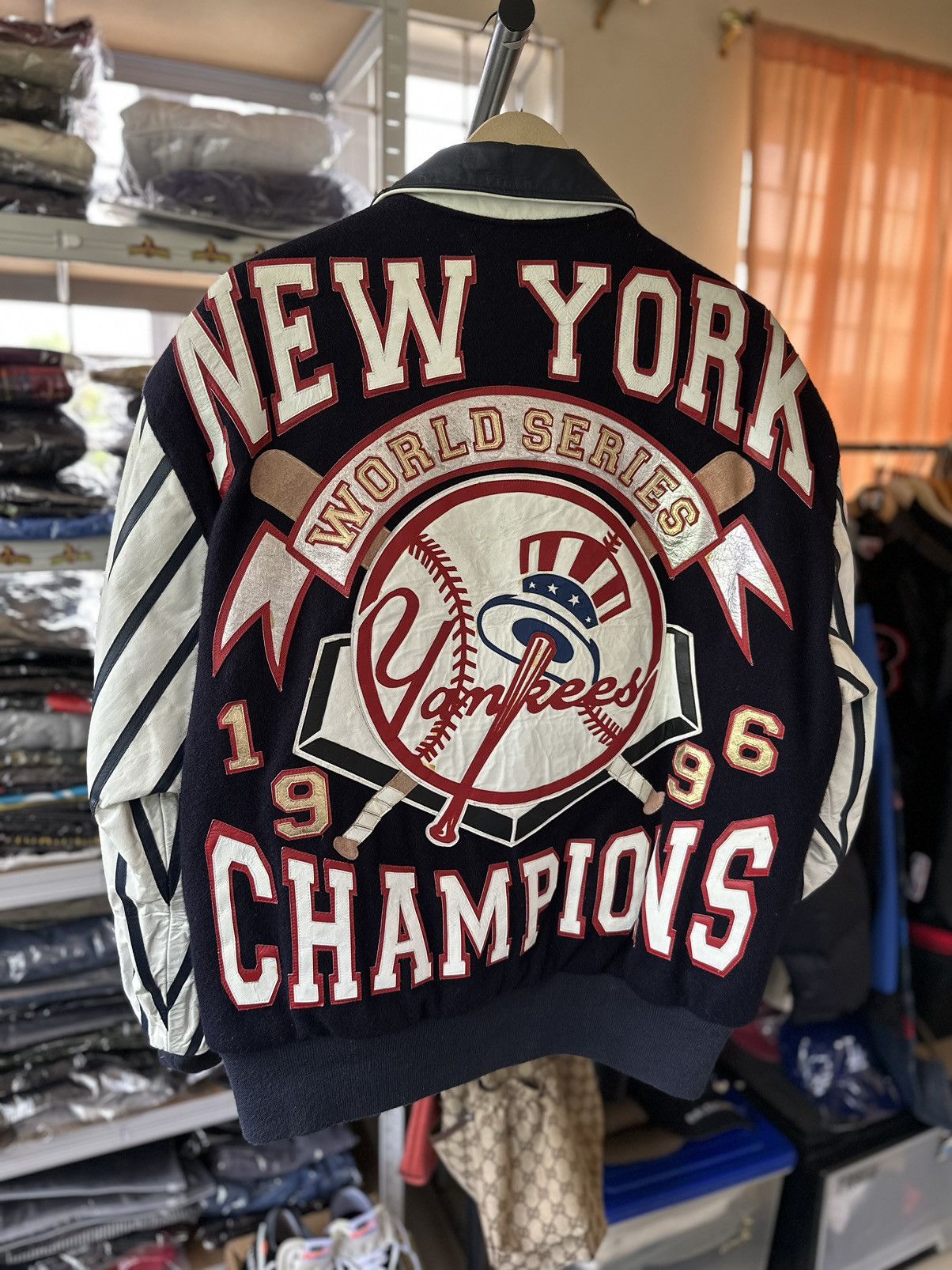 Vintage New York Yankees 90s Jeff Hamilton Varsity Jacket