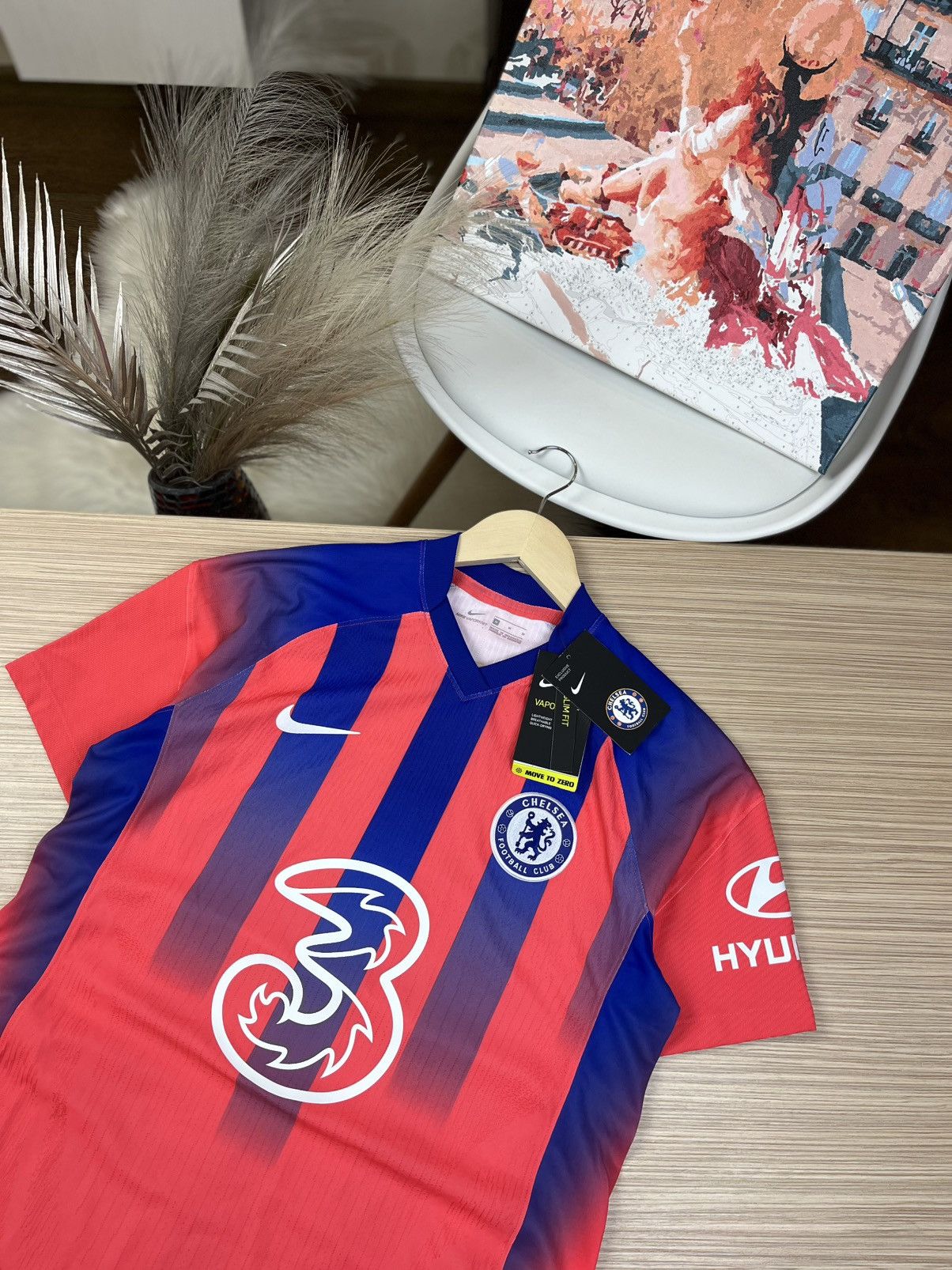 Nike CHELSEA LONDON 2020/2021 FOOTBALL SOCCER HAVERTZ JERSEY Size US M / EU 48-50 / 2 - 2 Thumbnail