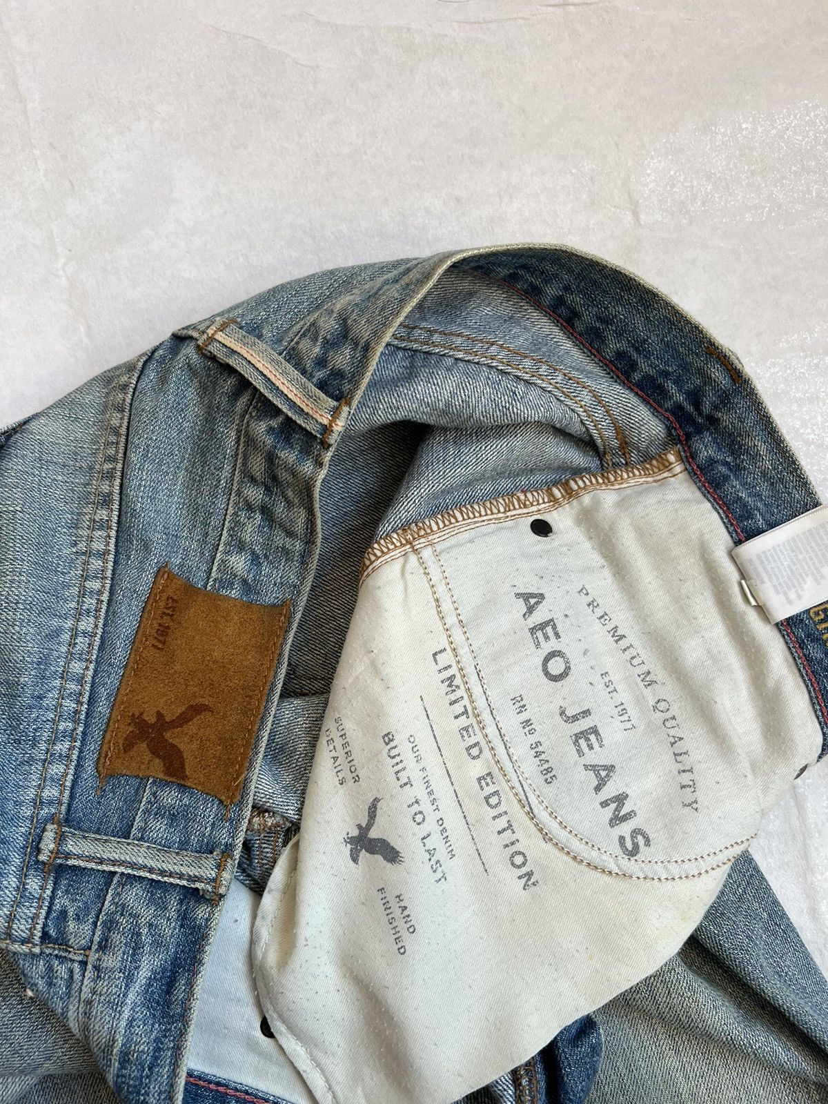 American Eagle Outfitters Vtg American Eagle Fly Button Selvedge Denim Kurt Cobain Size US 32 / EU 48 - 12 Thumbnail