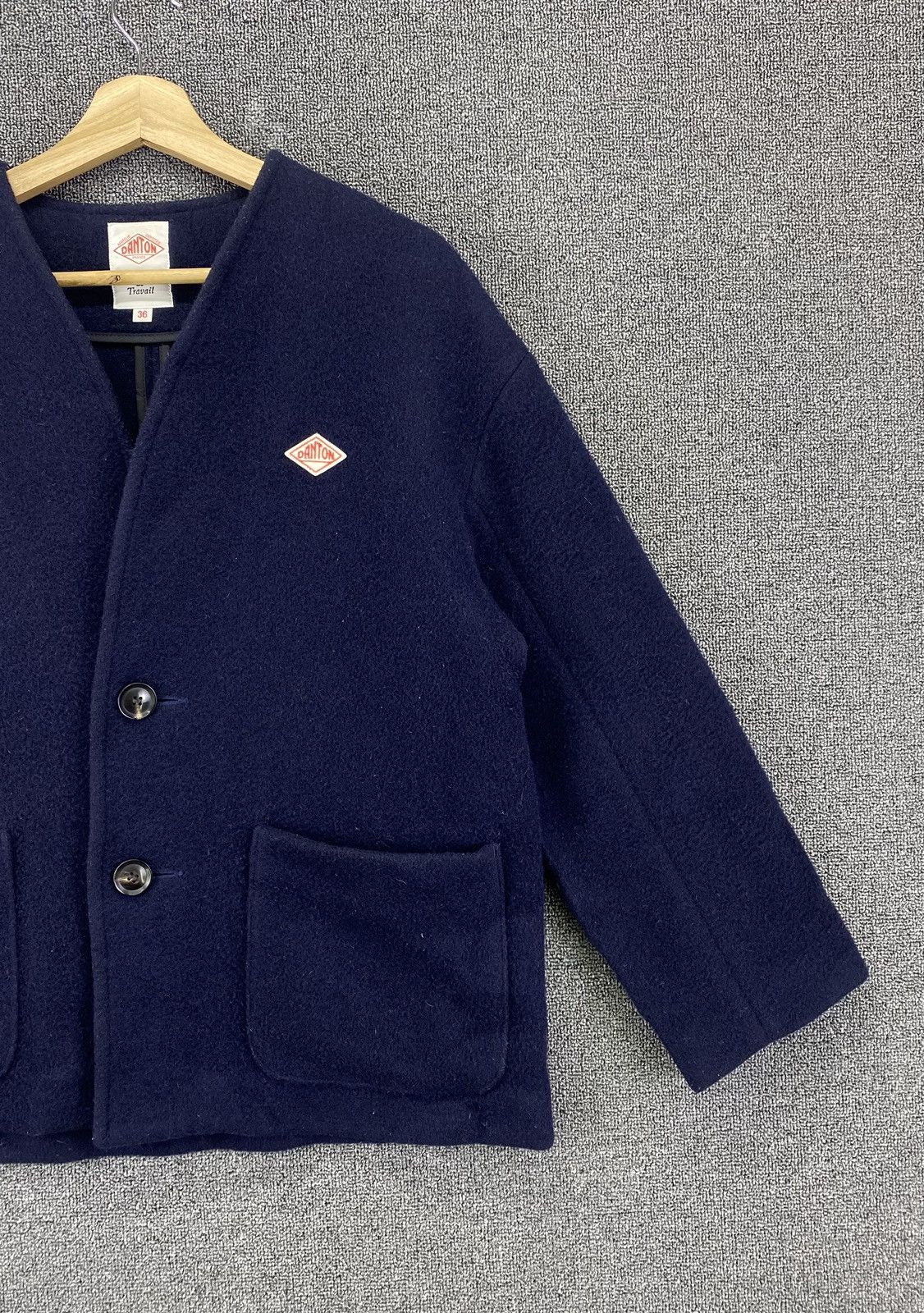 Danton Vintage Danton Vetement De Travails Wool Cardigan Jacket Size XS / US 0-2 / IT 36-38 - 4 Thumbnail