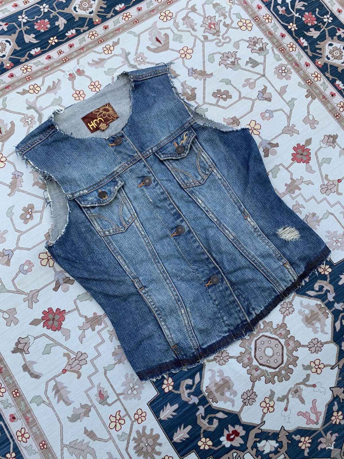 Hollister HOLLISTER RUGGED DENIM JEANS VEST Size S / US 4 / IT 40 - 3 Thumbnail