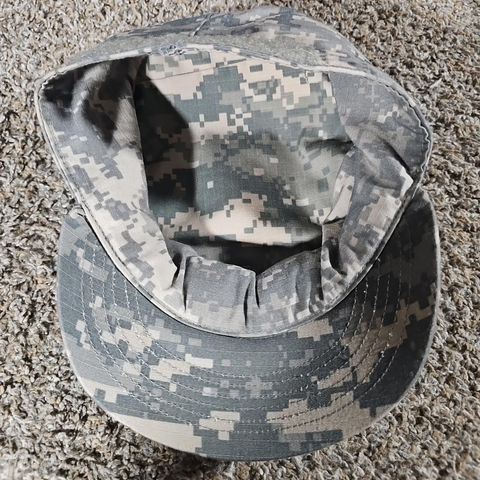Other US Military Issue Army Uniform ACU Camo Patrol Hat Cap 6-3/4 Size ONE SIZE - 5 Thumbnail