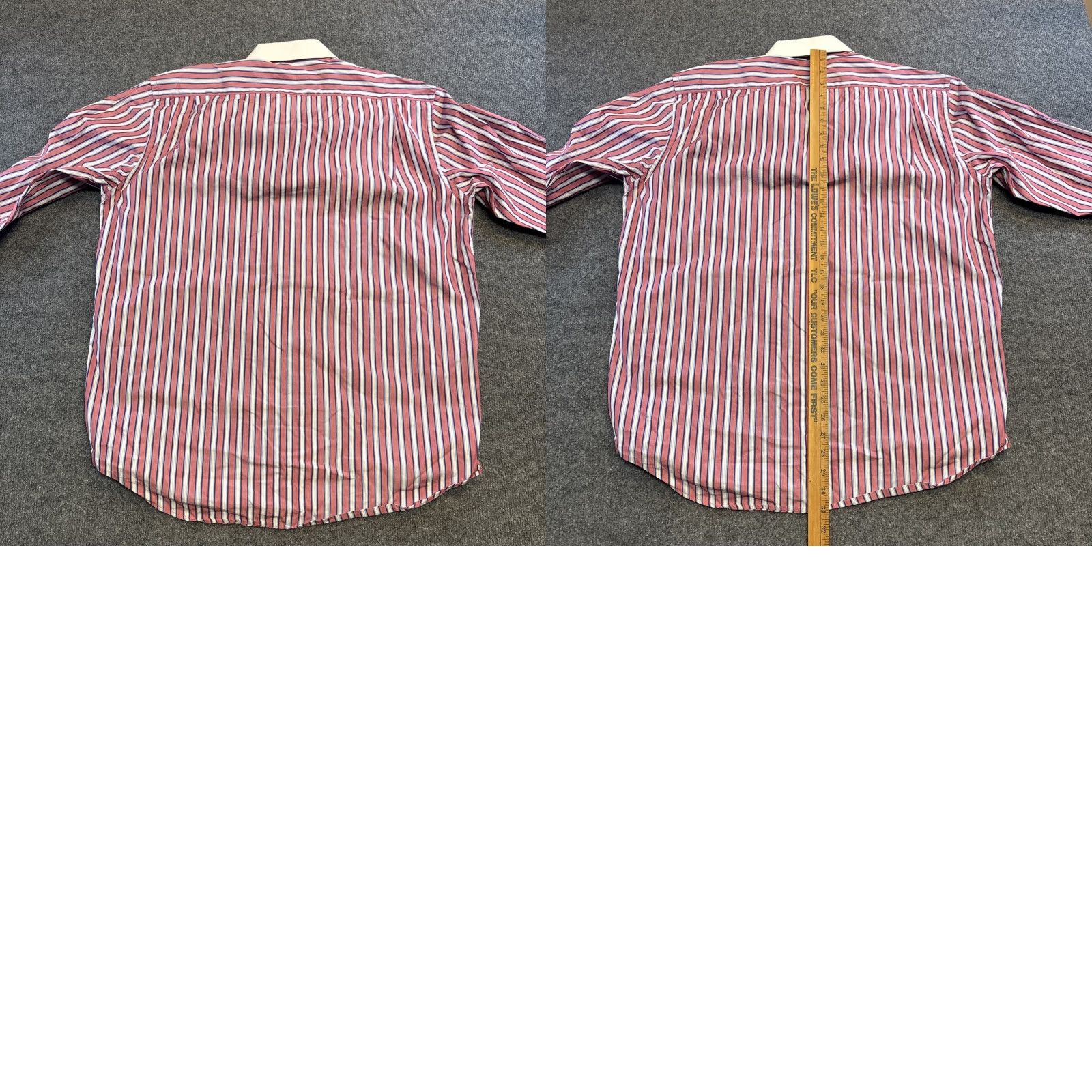 Robert Graham Robert Graham Shirt Mens 44 Pink White Striped Button-Up Collared Contrast Trim Long Sleeve Size US XXL / EU 58 / 5 - 8 Thumbnail