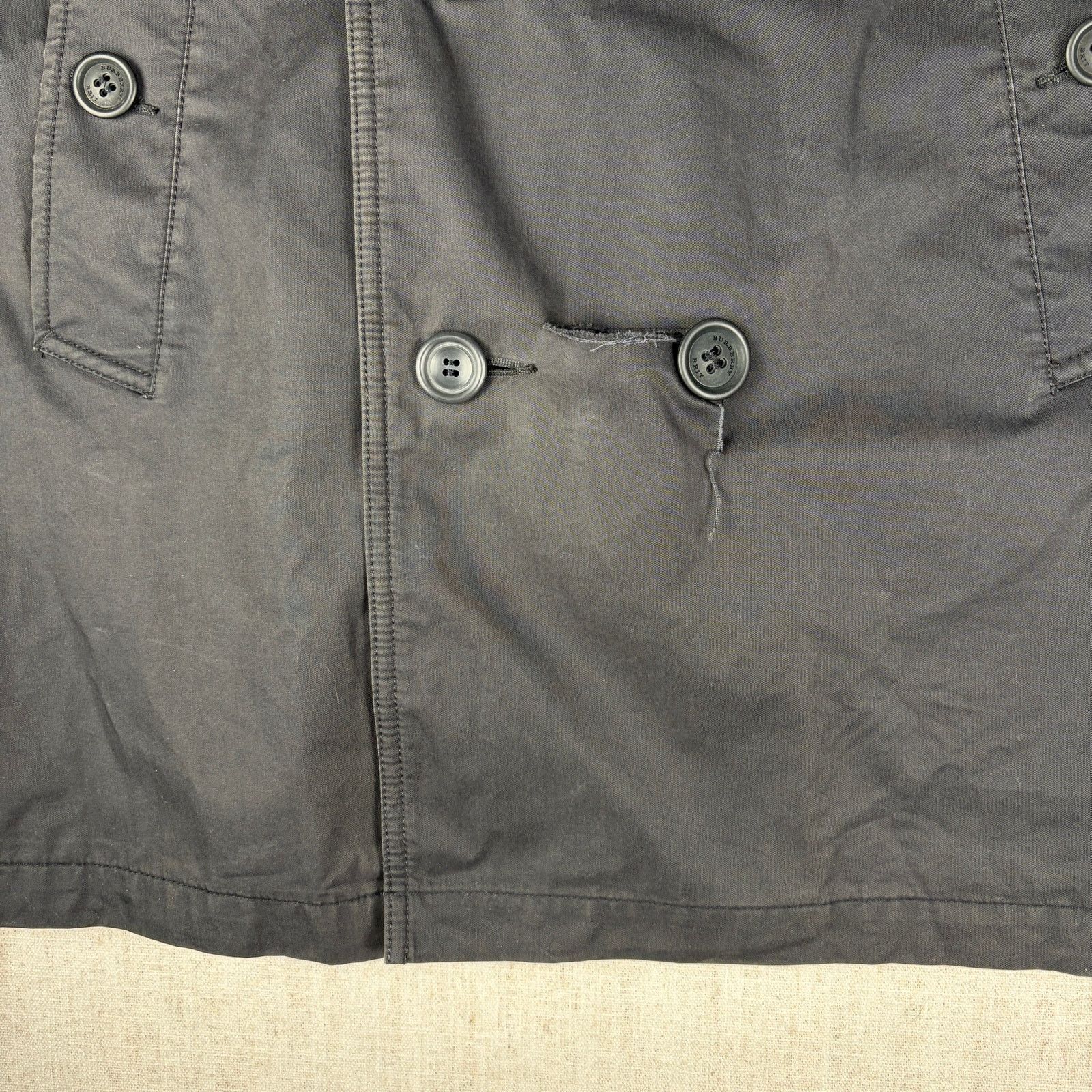 Burberry Burberry Brit Nova Check Double Breasted XXL Trench Coat Size US XXL / EU 58 / 5 - 4 Thumbnail
