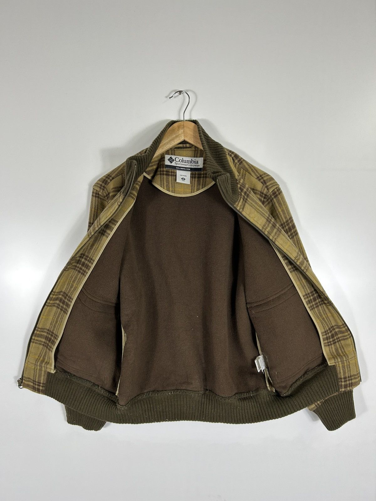 Columbia × Flannel × Vintage ⚡️Vintage Columbia Mens Hair Zipper Bomber Jacket Size US XS / EU 42 / 0 - 11 Thumbnail