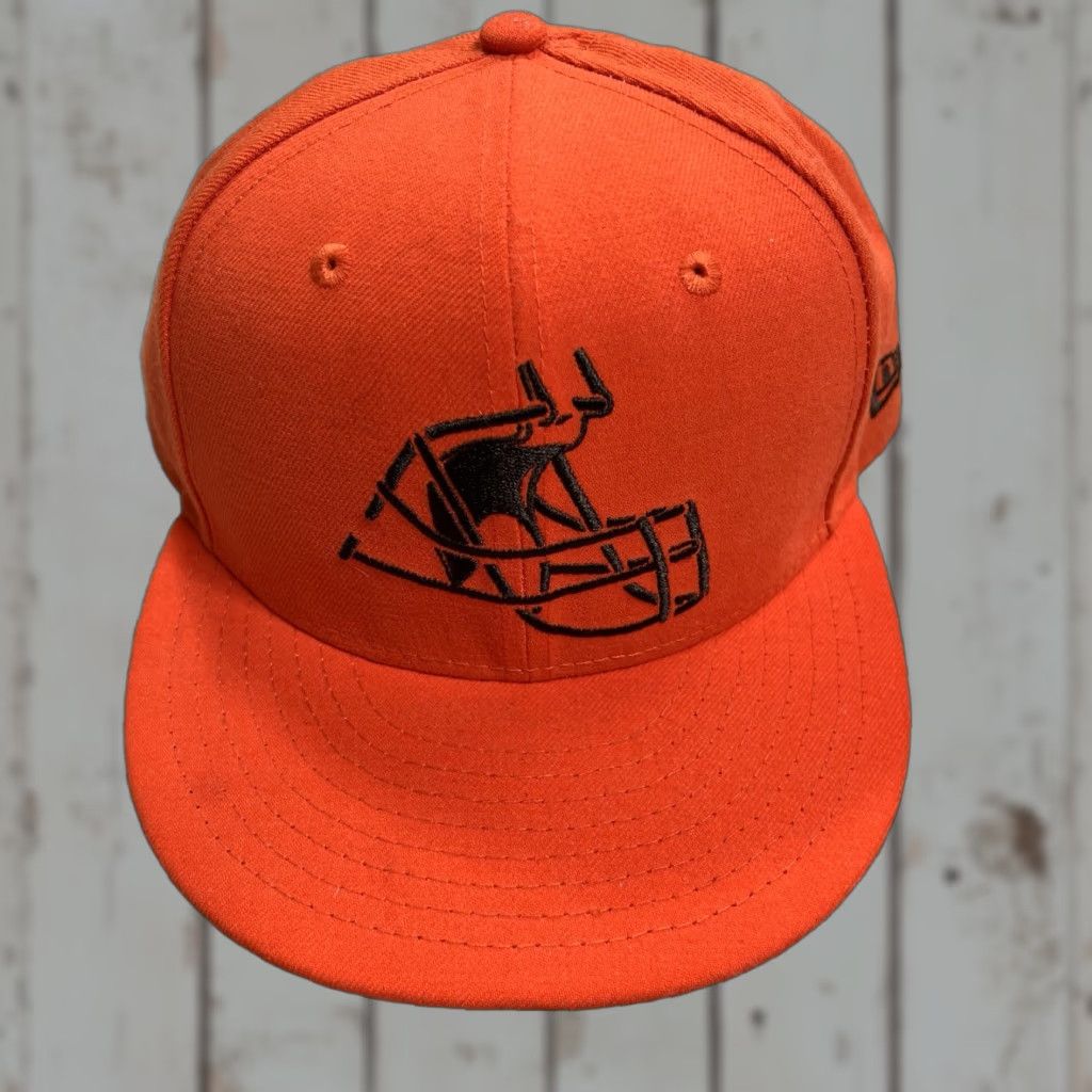 New Era Cleveland Browns Hat Mens Orange Adjustable SnapBack New Era NFL 9fifty Football Size ONE SIZE - 1 Thumbnail