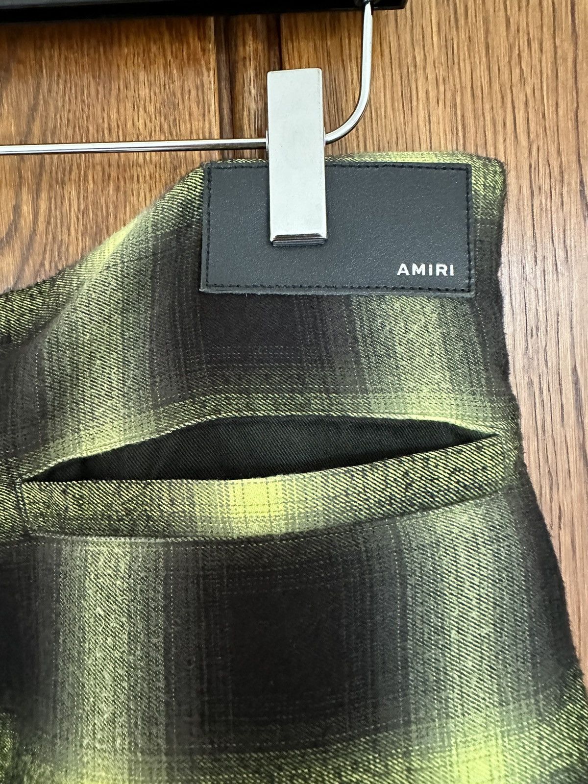 Amiri SS19 Amiri raw hem flannel waist wrap shirt Size ONE SIZE - 17 Thumbnail
