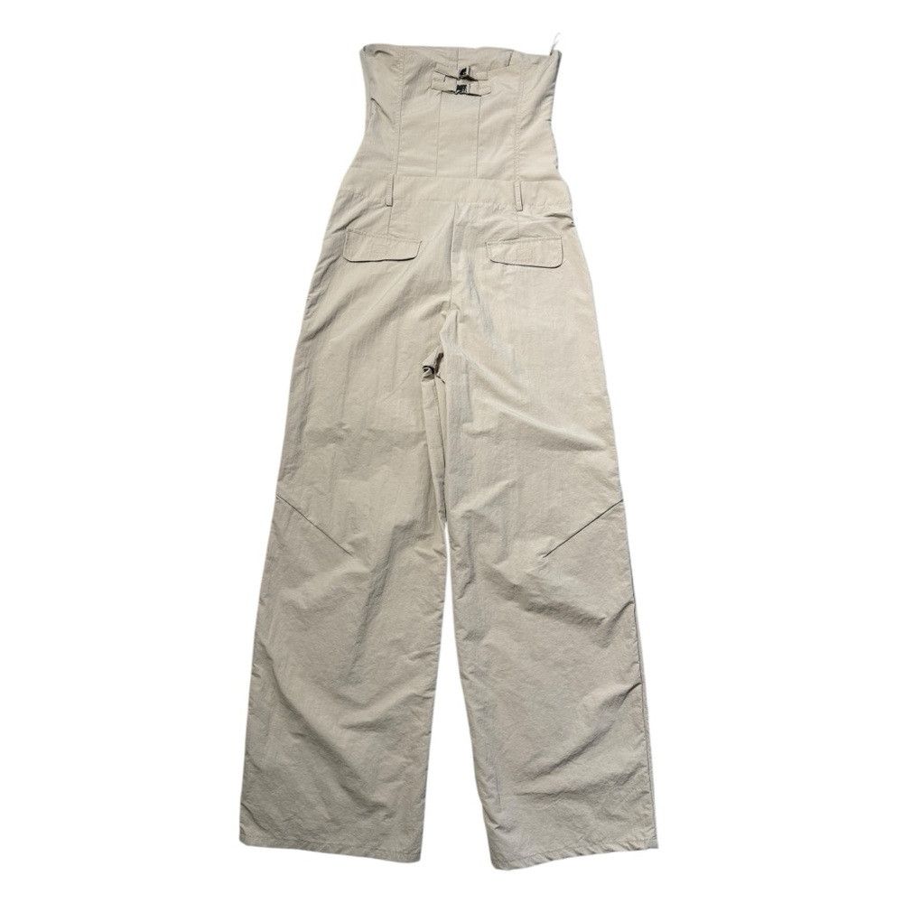 Zara New Zara Strapless Beige Straight Leg Jumpsuit 2712/224 Siz Size 32" / US 10 / IT 46 - 5 Thumbnail