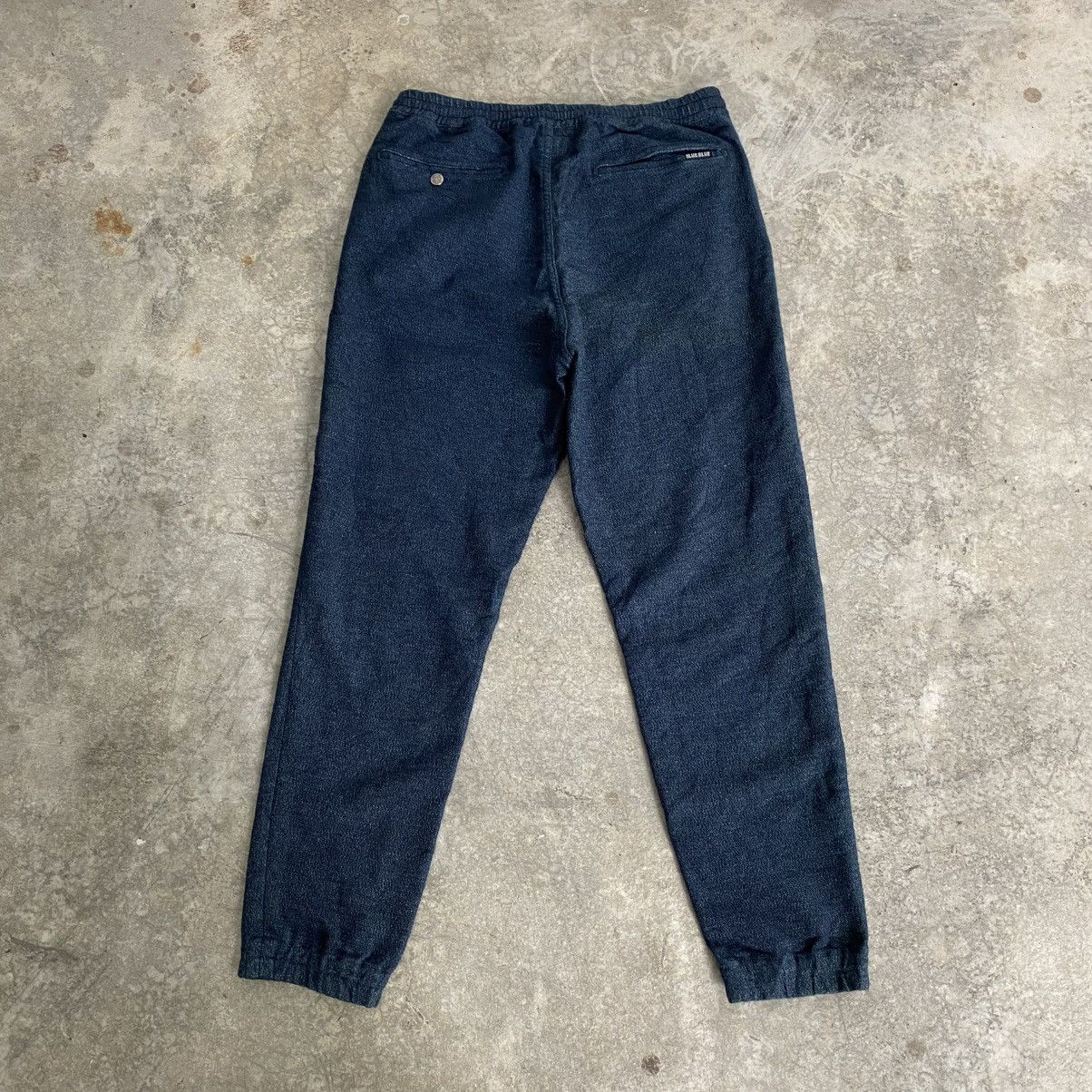 Blue Blue Japan Blue Blue Japan Drawstring Indigo Dyed Sweat Pants Size US 31 - 10 Thumbnail