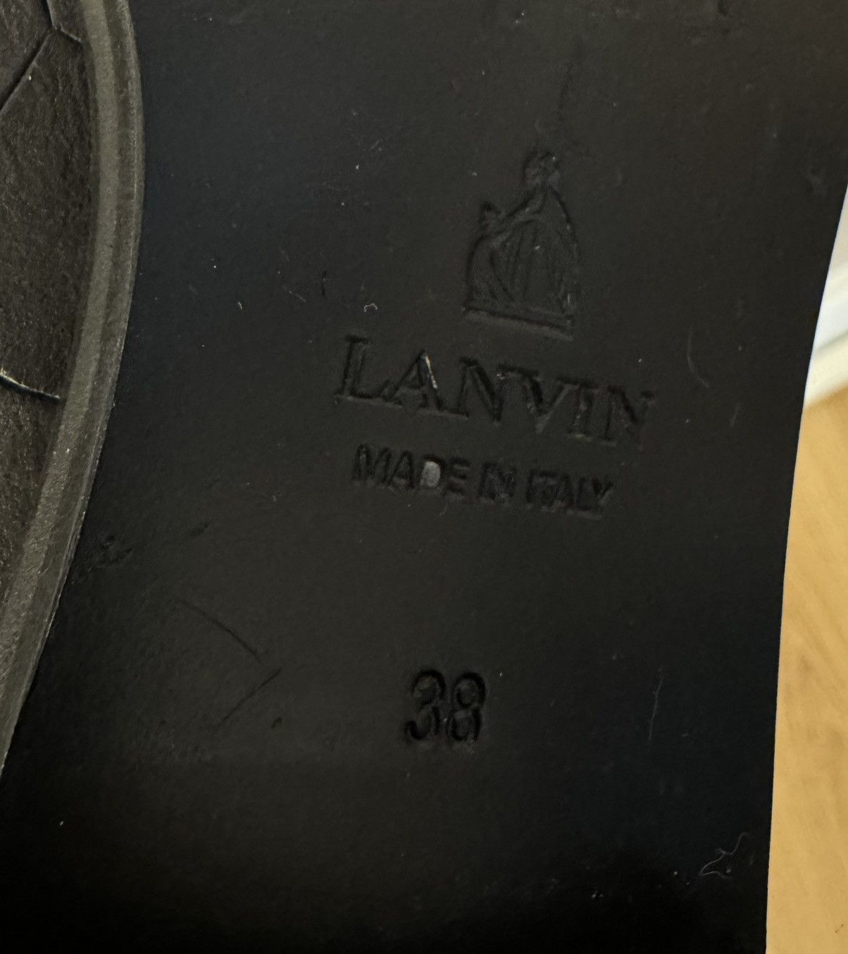 Lanvin Lanvin made in Italy leather crocodile style boots luxury Size US 7 / IT 37 - 9 Thumbnail