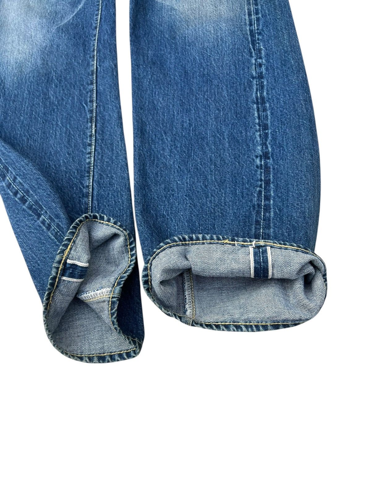 Denime RARE! Vintage DENIME ORIZZONTI Aging Denim Selvedge Jeans Size US 31 - 11 Thumbnail