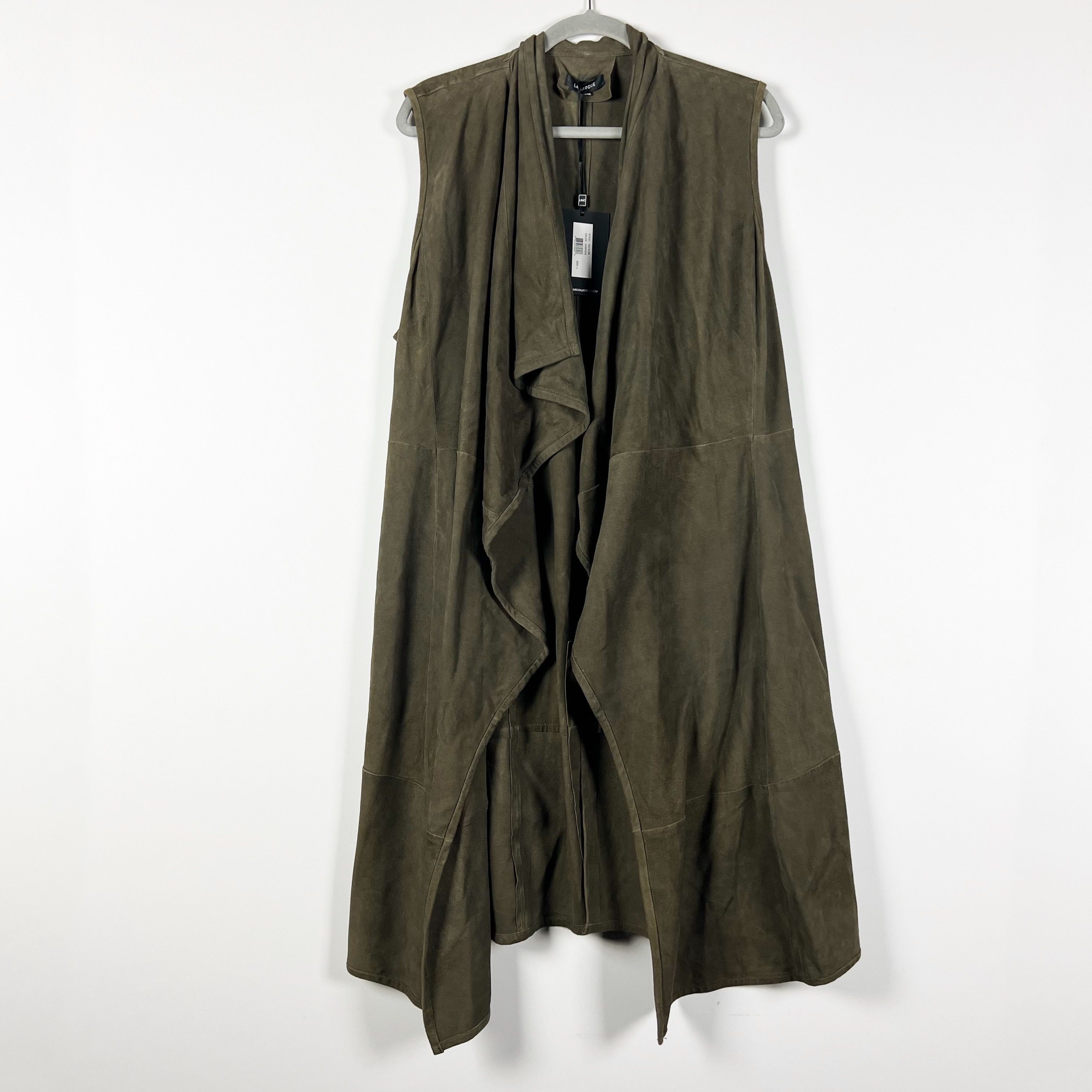 image of New Lamarque Collection 265 Elem Genuine Suede in Green, Women's (Size Large)