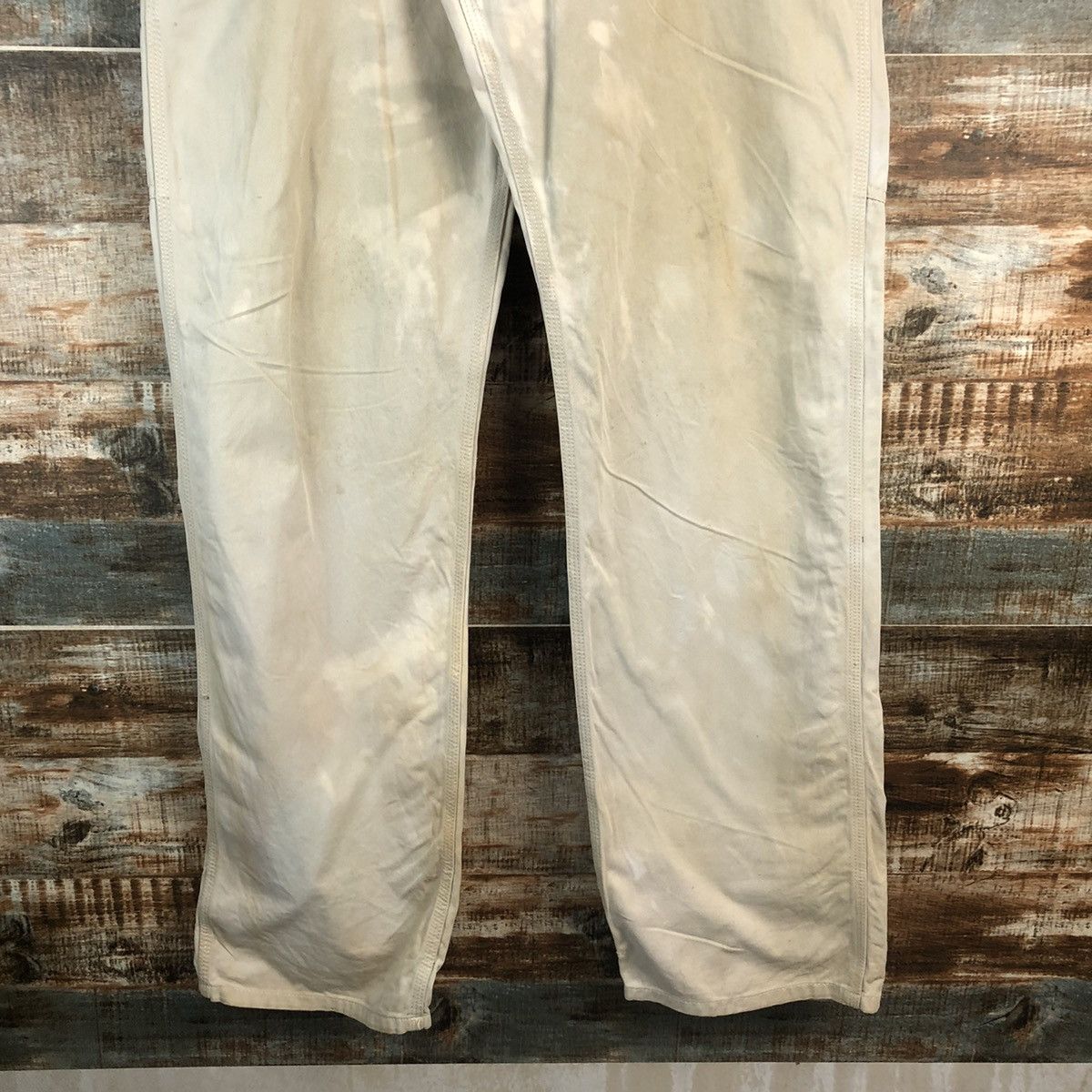 Carhartt Carhatt faded White dirty worker painter cargo Pants #A2588 Size US 33 - 15 Thumbnail