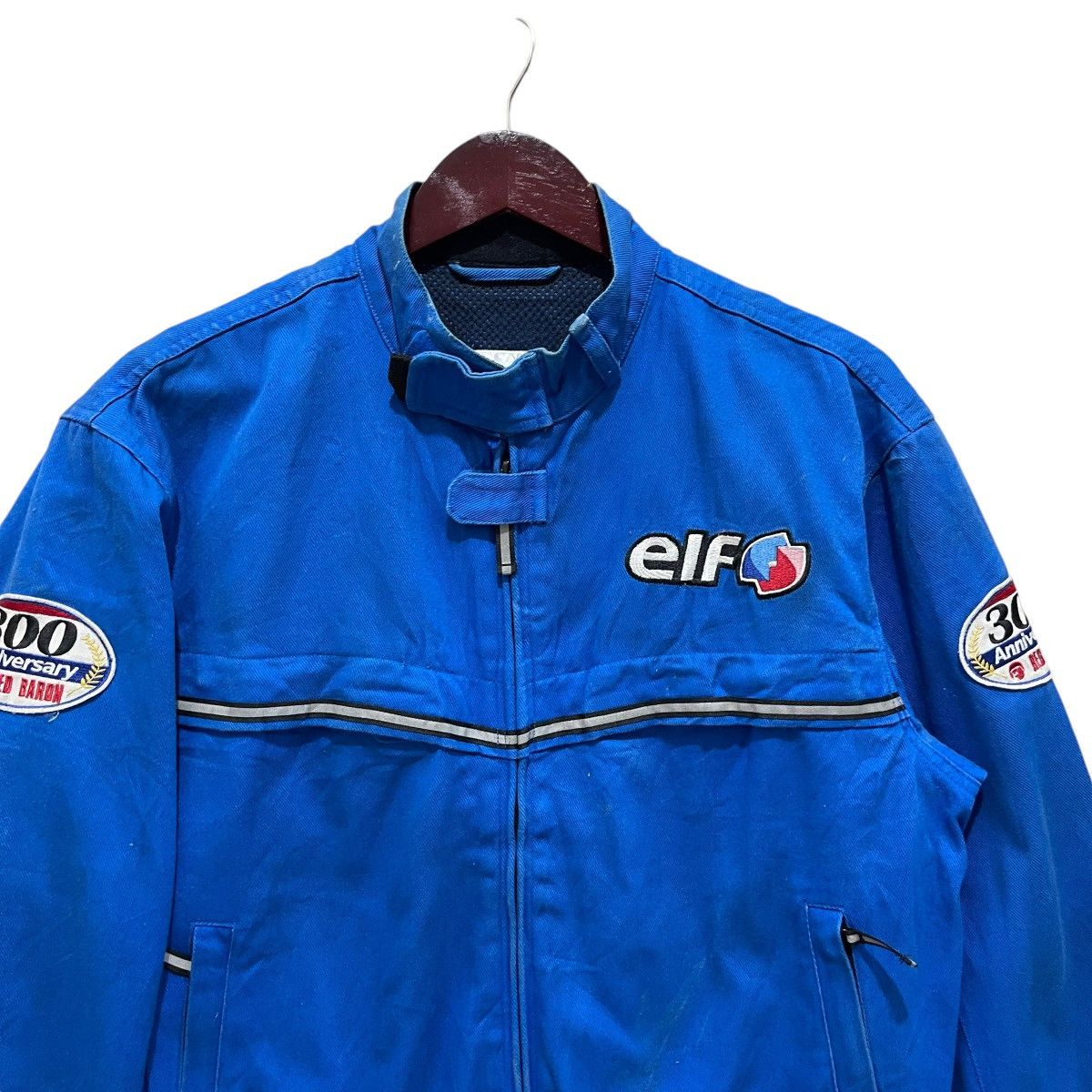 Japanese Brand × Vintage Vintage ELF 300 Anniversary Red Baron Motorcycle Jacket Size US M / EU 48-50 / 2 - 2 Thumbnail