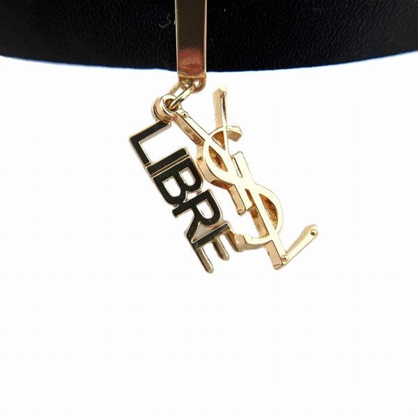 Yves Saint Laurent Yves Saint Laurent Yves Saint Laurent Leather LIBRE YSL Logo Choker Leather Pet Collar in Great Condition Size ONE SIZE - 1 Thumbnail