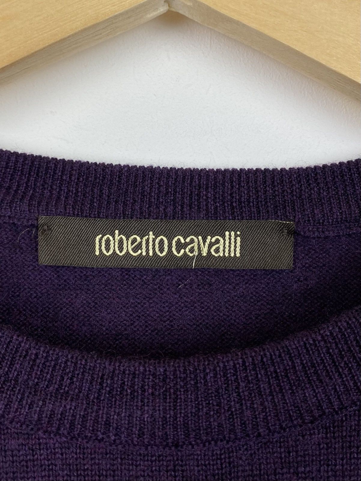 Roberto Cavalli Roberto Cavalli Sweater Jumper Men’s Size L Luxury Purple Size US L / EU 52-54 / 3 - 7 Thumbnail