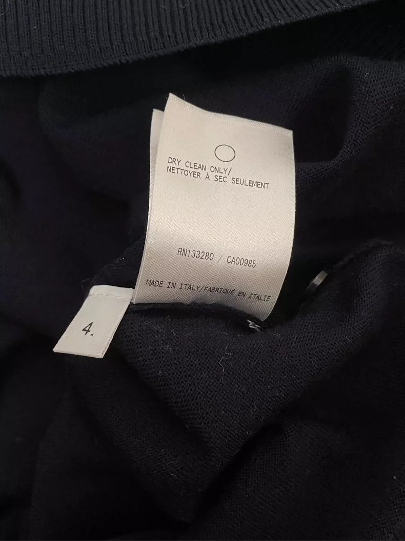 Thom Browne Thom browne Dark blue four-striped wool round-neck sweater Size US XL / EU 56 / 4 - 8 Thumbnail