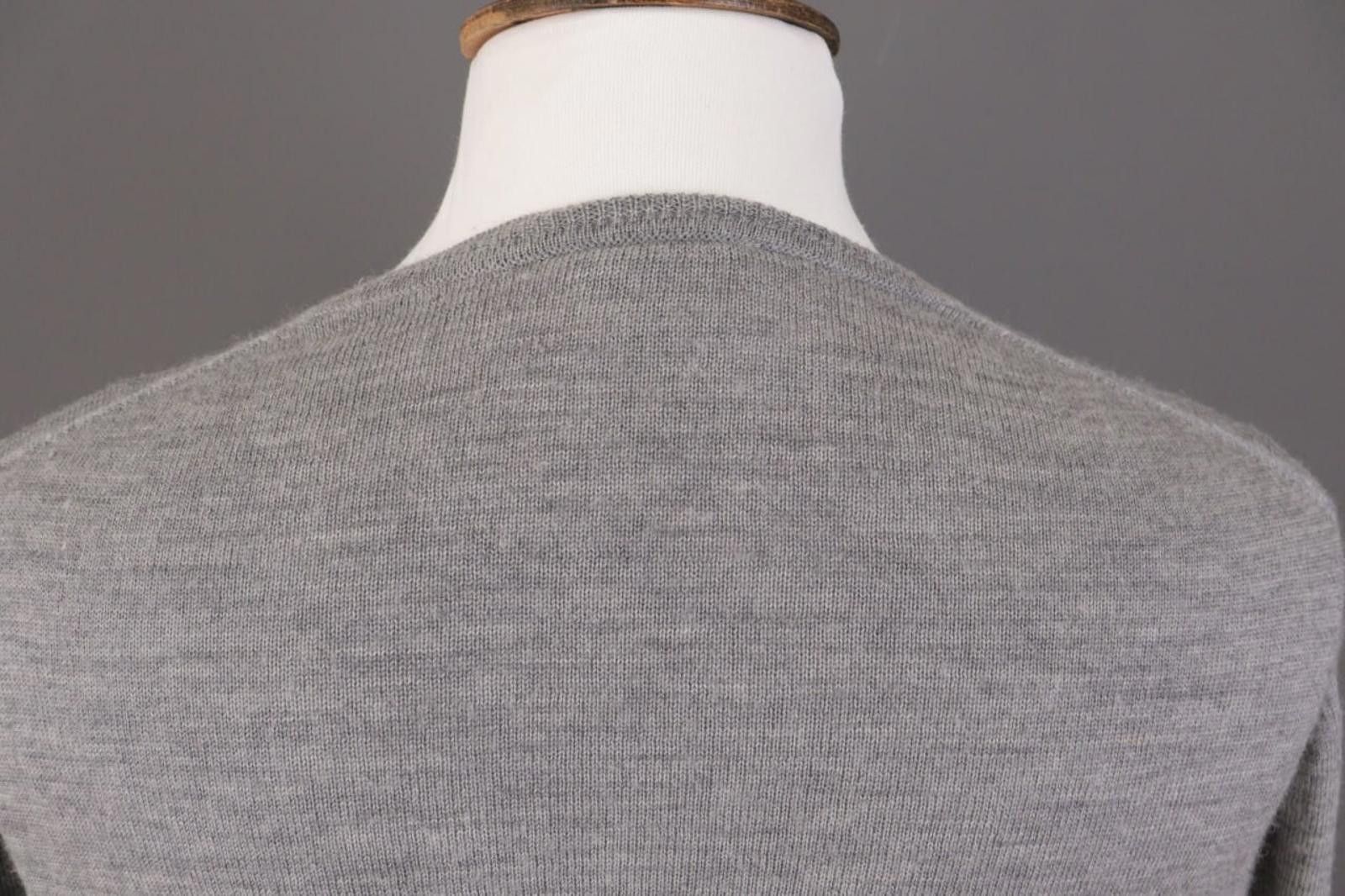 Lacoste Lacoste Gray Wool Knit Cewq Neck Long Sleeve Sweater Size 7 Size US M / EU 48-50 / 2 - 11 Thumbnail