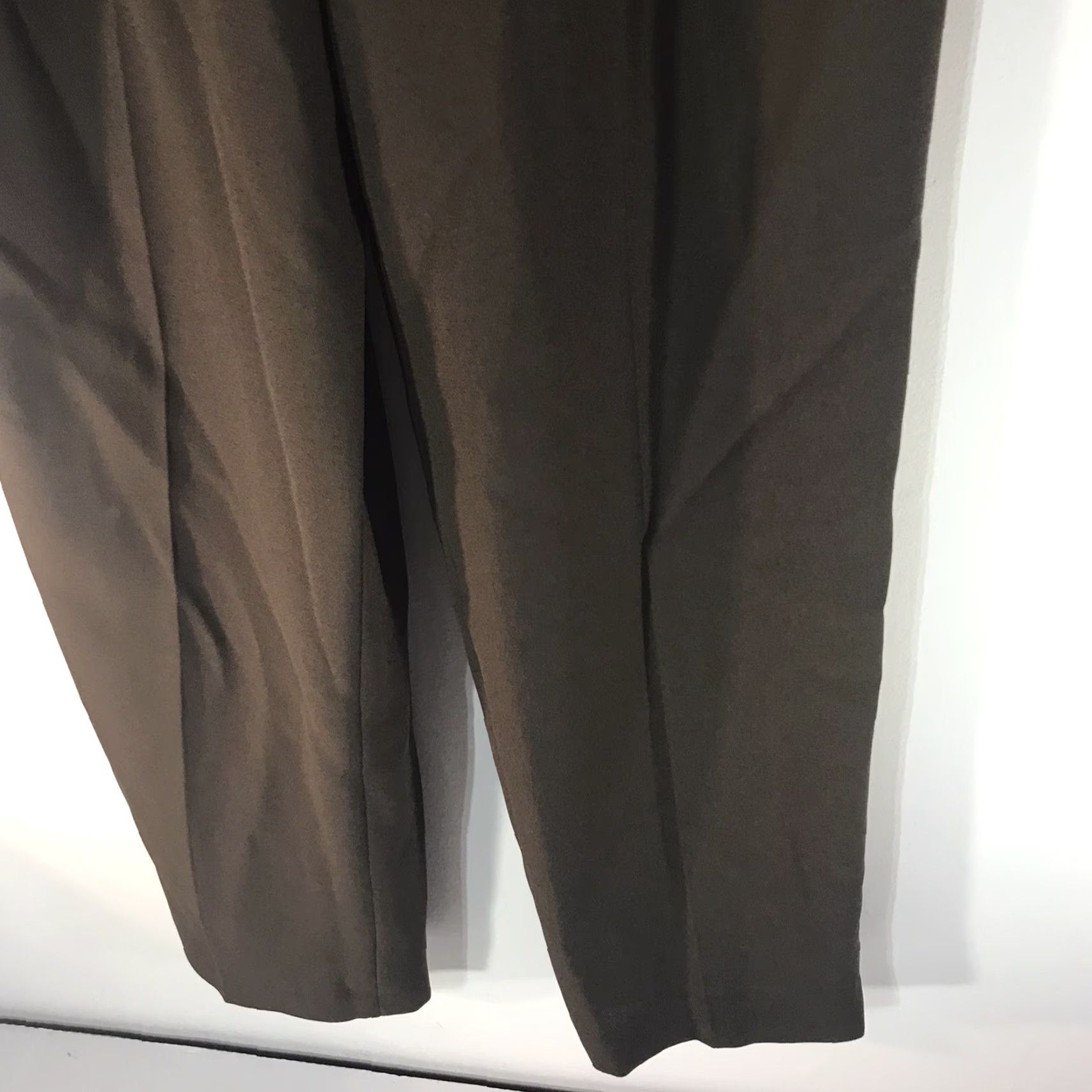 Evan Picone VINTAGE Evan Picone Dress Pants Womens Size 12 Olive Green Straight Fit Business Casual Slacks Size 34" / US 12 / IT 48 - 3 Thumbnail