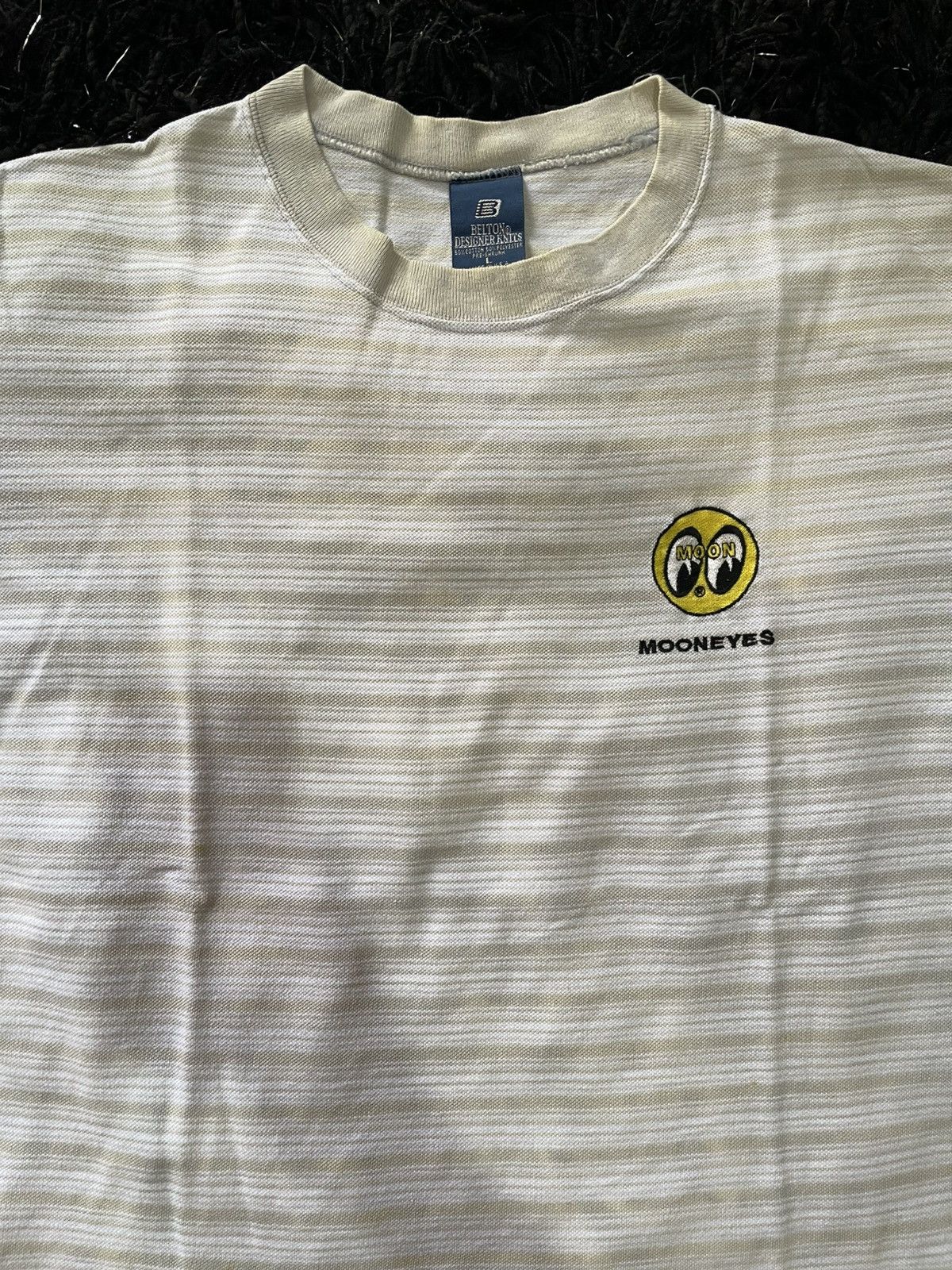 Vintage Vintage 90’s Mooneyes Embroidery Logo Stripe Boxy Belton (L) Size US L / EU 52-54 / 3 - 3 Thumbnail